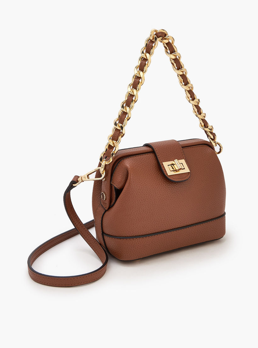 Celeste Textured Crossbody Bag with Twist Lock Closure-women-bagsandwallets-handbags-image-5