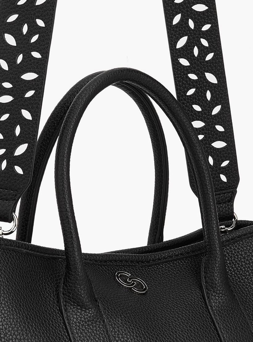 Celeste Laser Cut Tote Bag with Detachable Strap-women-bagsandwallets-handbags-image-6