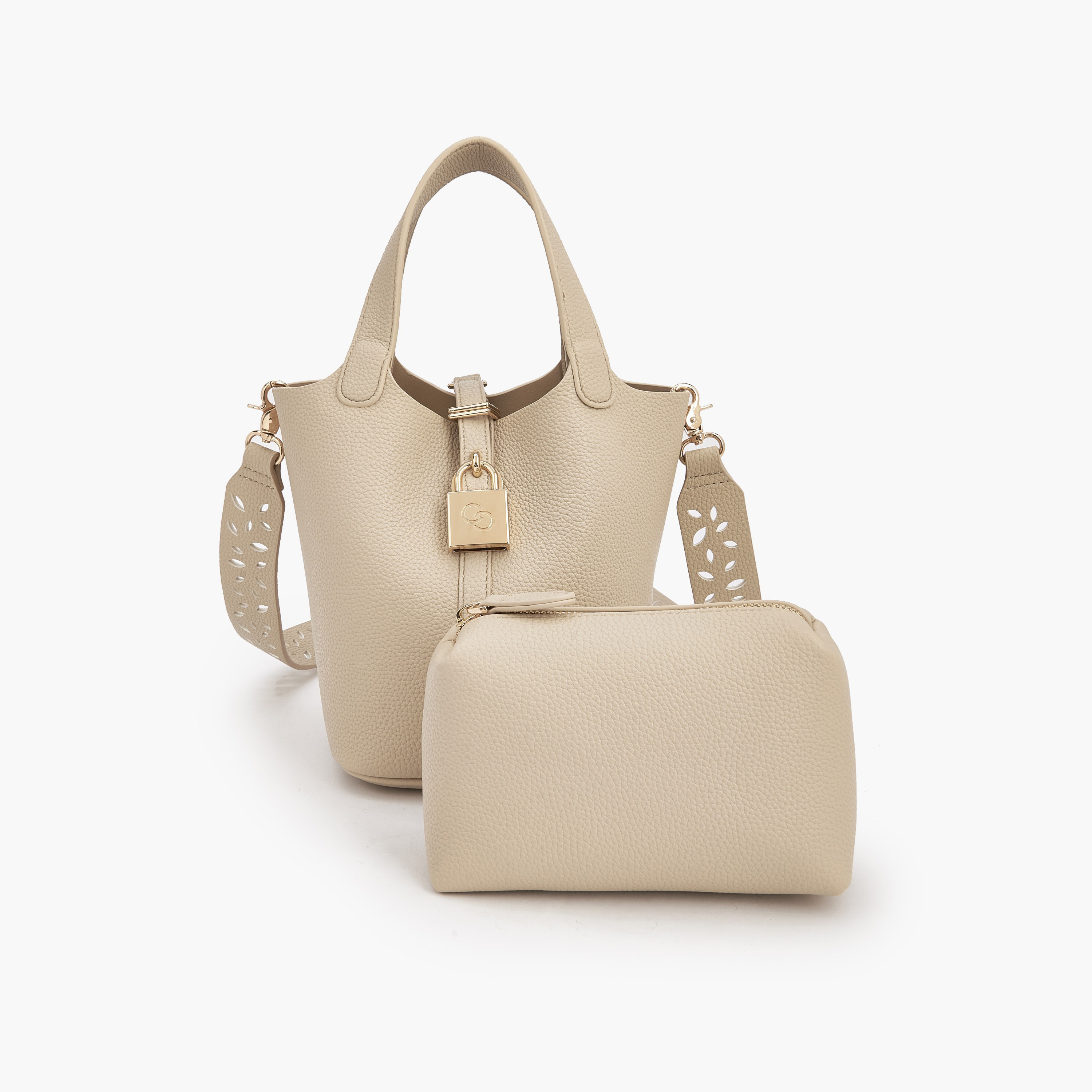شنطة باكيت بارزة الملمس مع شنطة صغيرة من سيليست-women-bagsandwallets-handbags-image-1