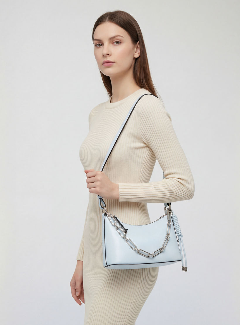 شنطة كروس بودي سادة بحزام سلسلة من سيليست-women-bagsandwallets-handbags-image-2