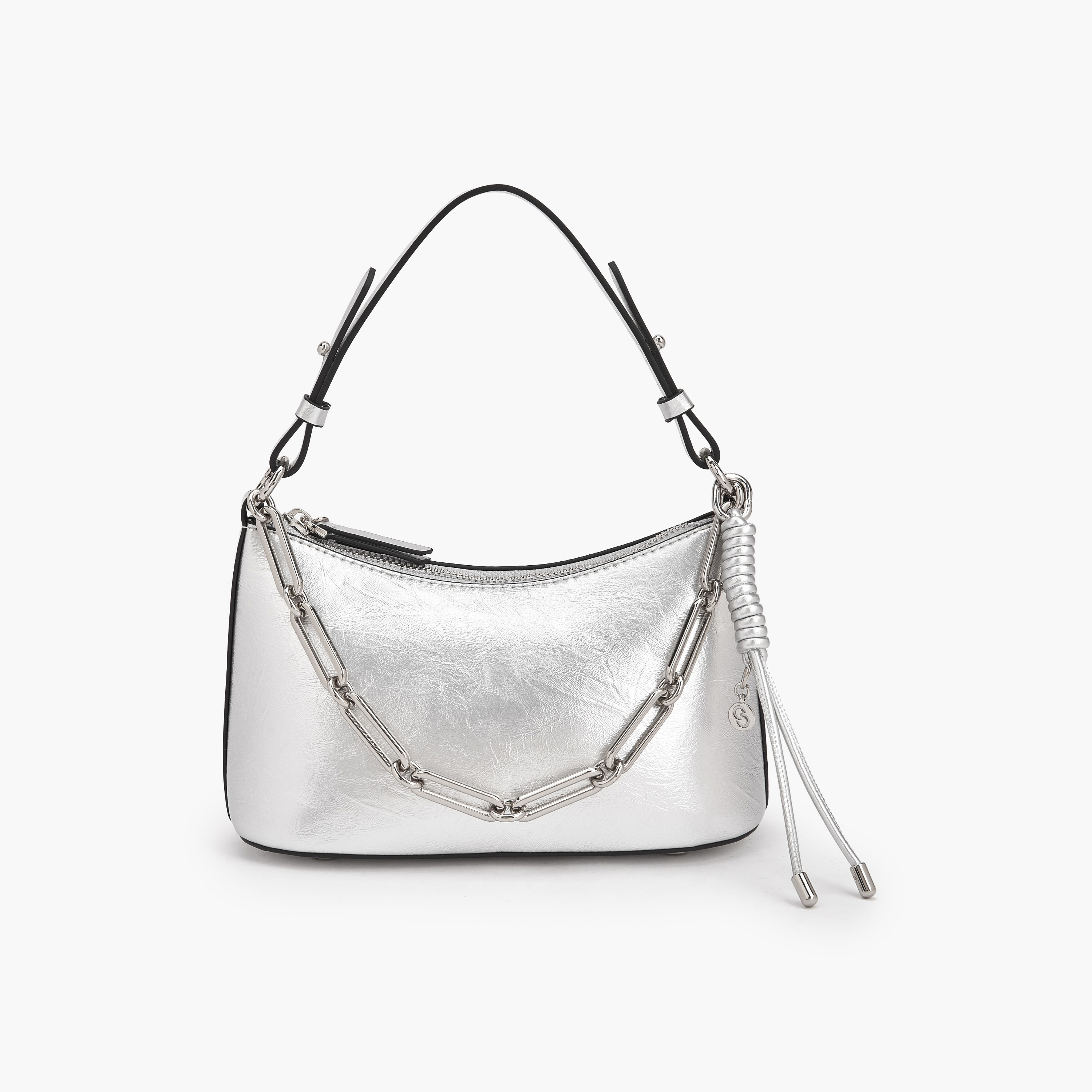 Celeste Solid Crossbody Bag with Chain Link Strap-women-bagsandwallets-handbags-image-1