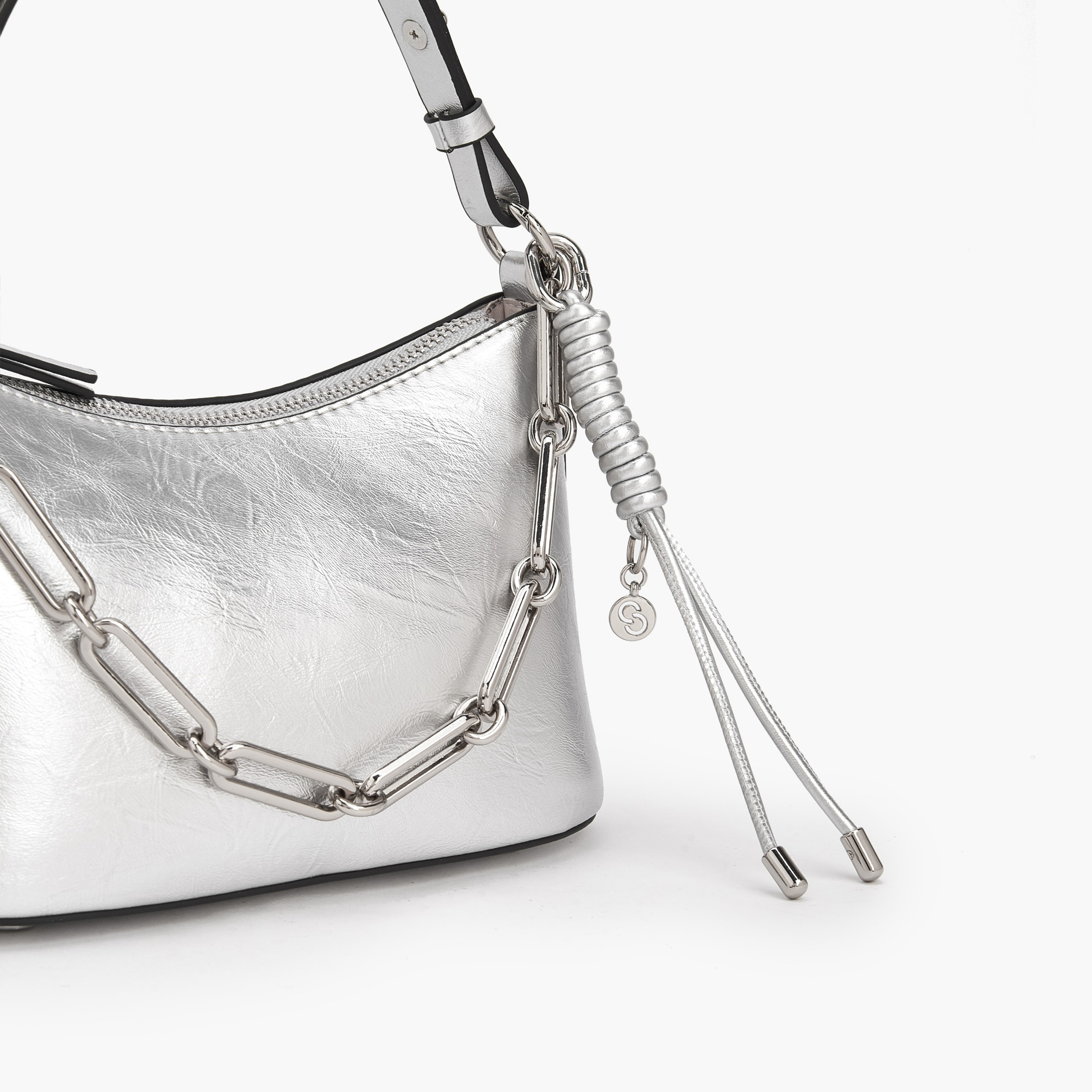 Celeste Solid Crossbody Bag with Chain Link Strap-women-bagsandwallets-handbags-image-4