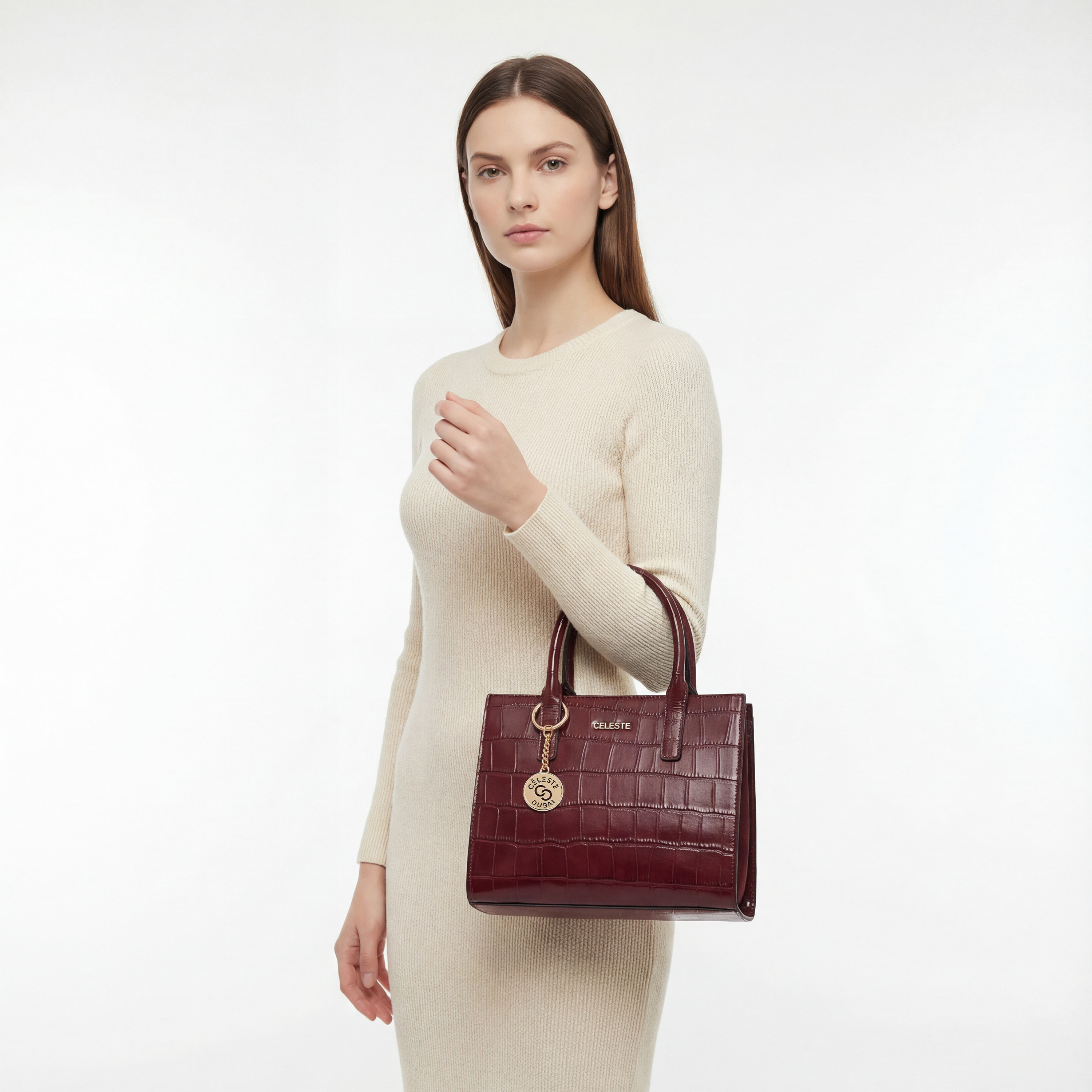 شنطة توتي بارزة الملمس بمقبض مزدوج من سيليست-women-bagsandwallets-handbags-image-2