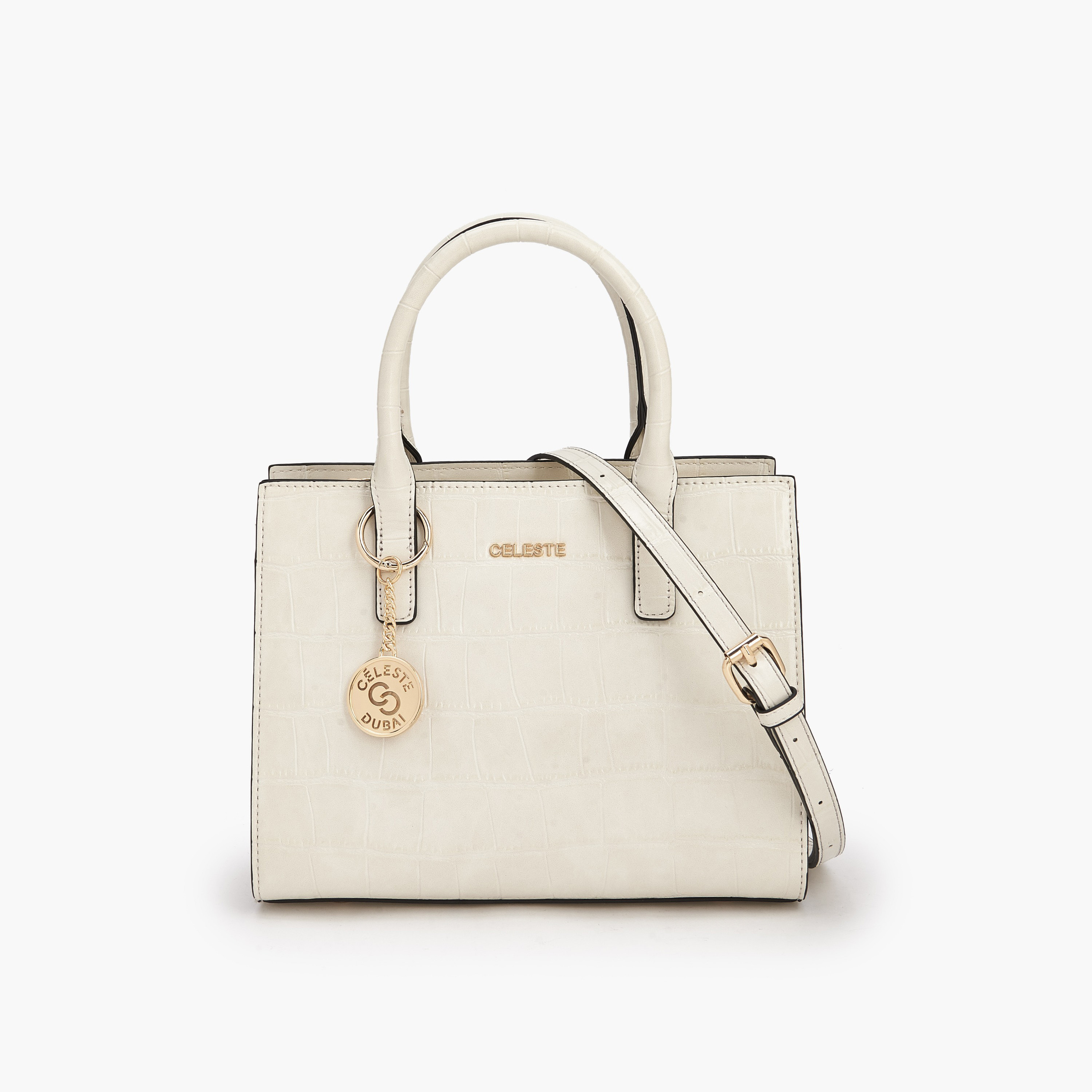 Celeste Textured Tote Bag with Double Handle-women-bagsandwallets-handbags-image-1
