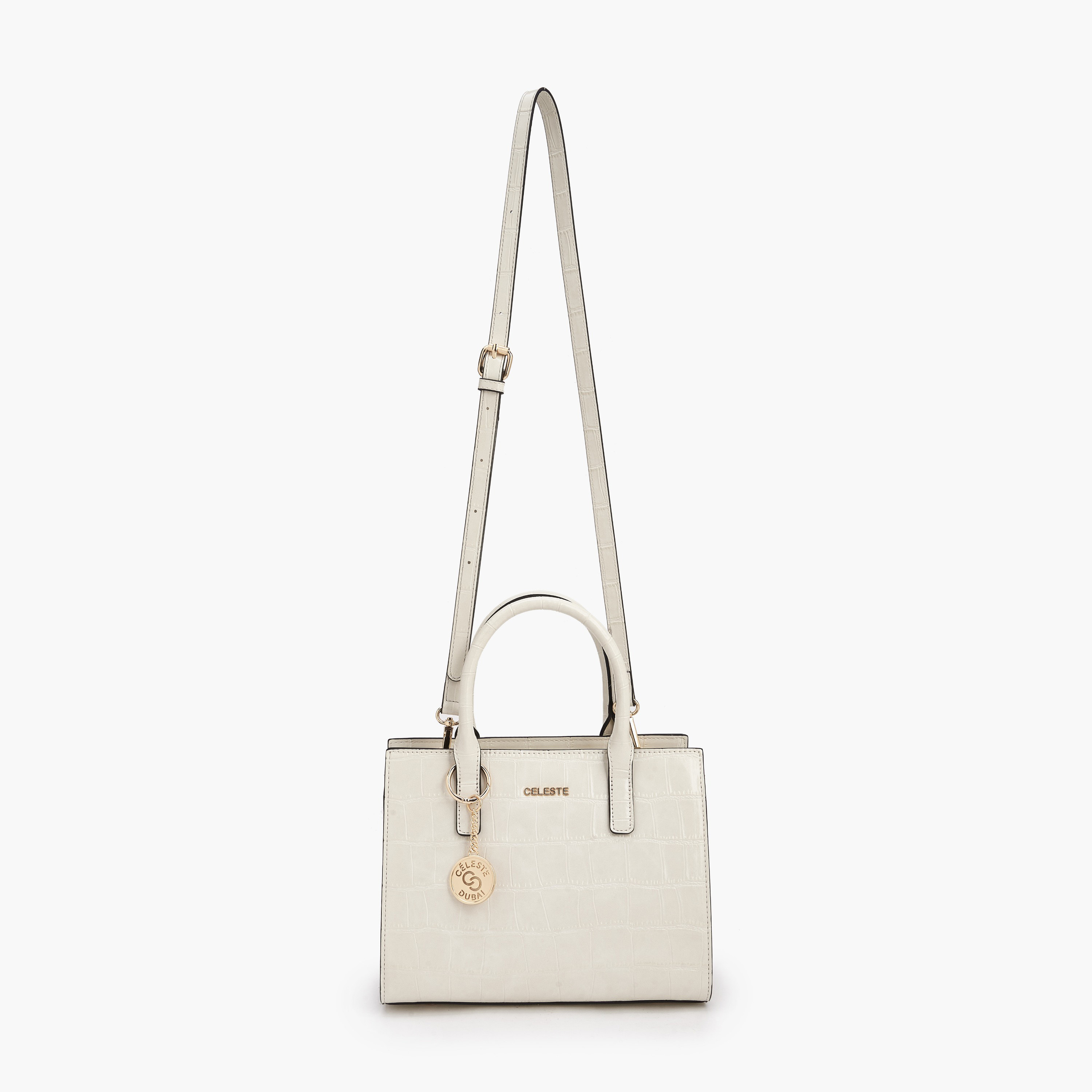 Celeste Textured Tote Bag with Double Handle-women-bagsandwallets-handbags-image-3