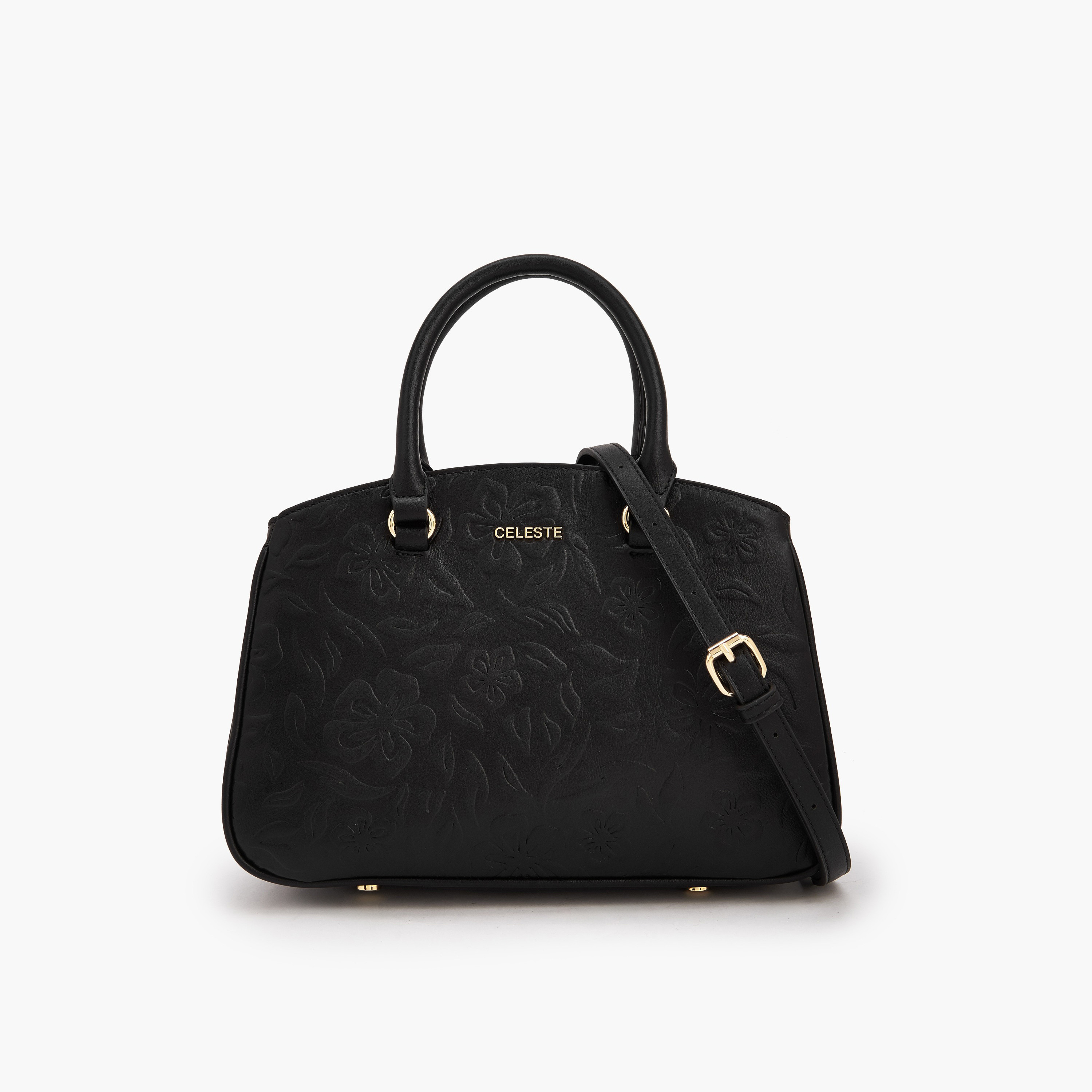 Celeste Embossed Tote Bag with Detachable Strap-women-bagsandwallets-handbags-image-1