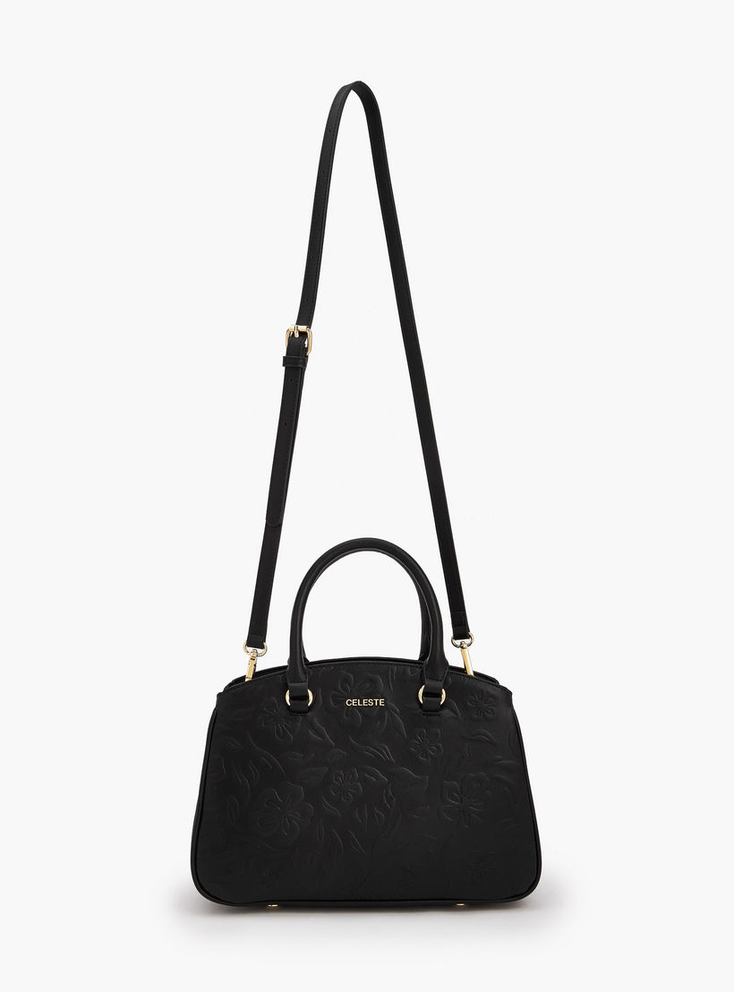 Celeste Embossed Tote Bag with Detachable Strap-women-bagsandwallets-handbags-image-3