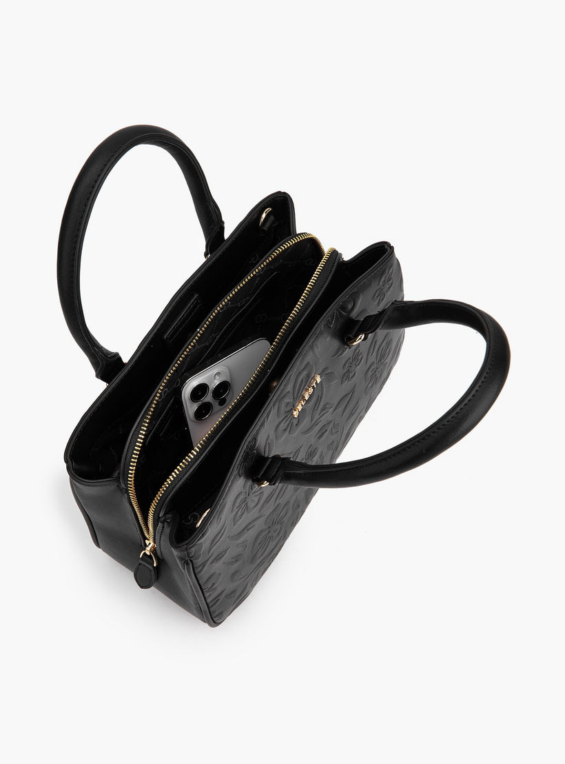 Celeste Embossed Tote Bag with Detachable Strap-women-bagsandwallets-handbags-image-8