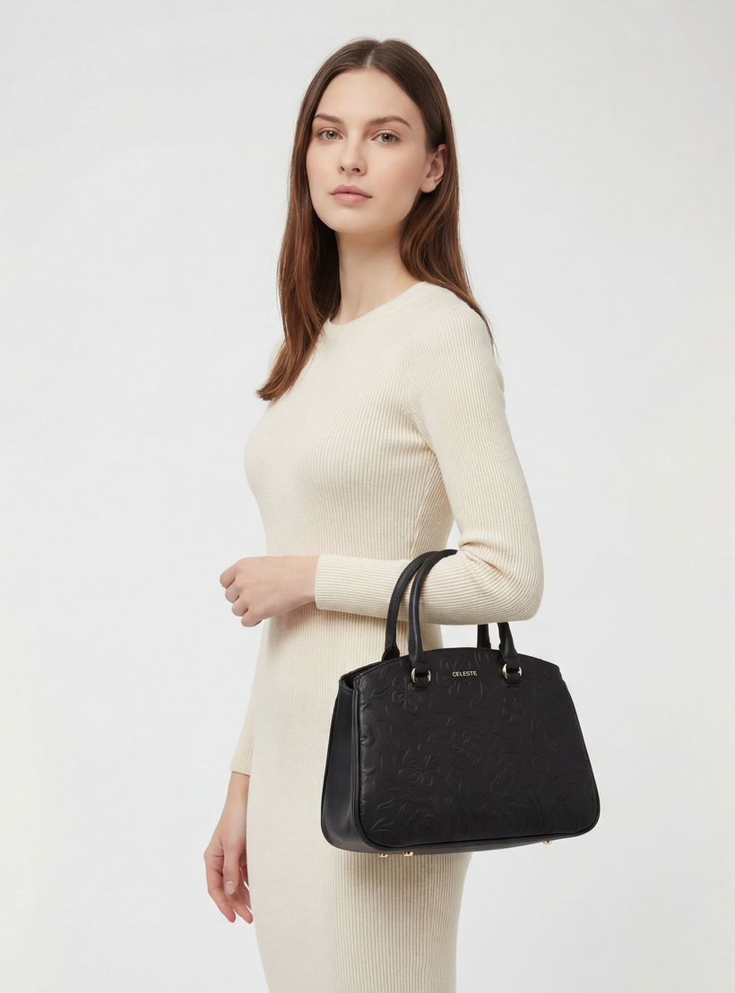 Celeste Embossed Tote Bag with Detachable Strap-women-bagsandwallets-handbags-image-2