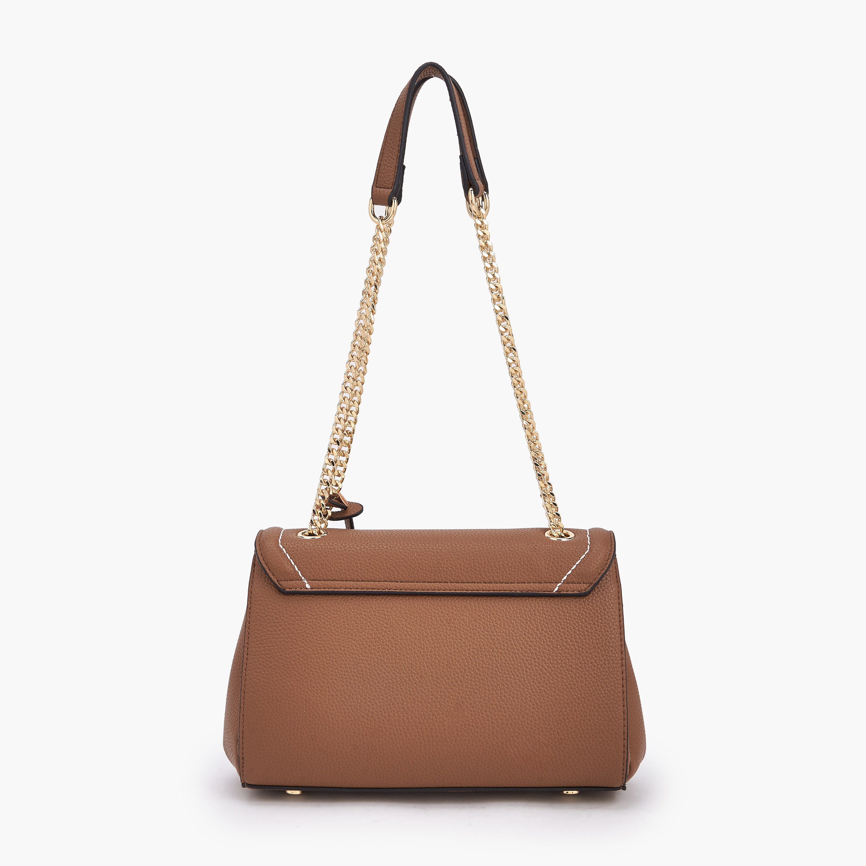 شنطة كروس بودي بتصميم خياطة متباينة وحزام سلسلة من سيليست-women-bagsandwallets-handbags-image-6