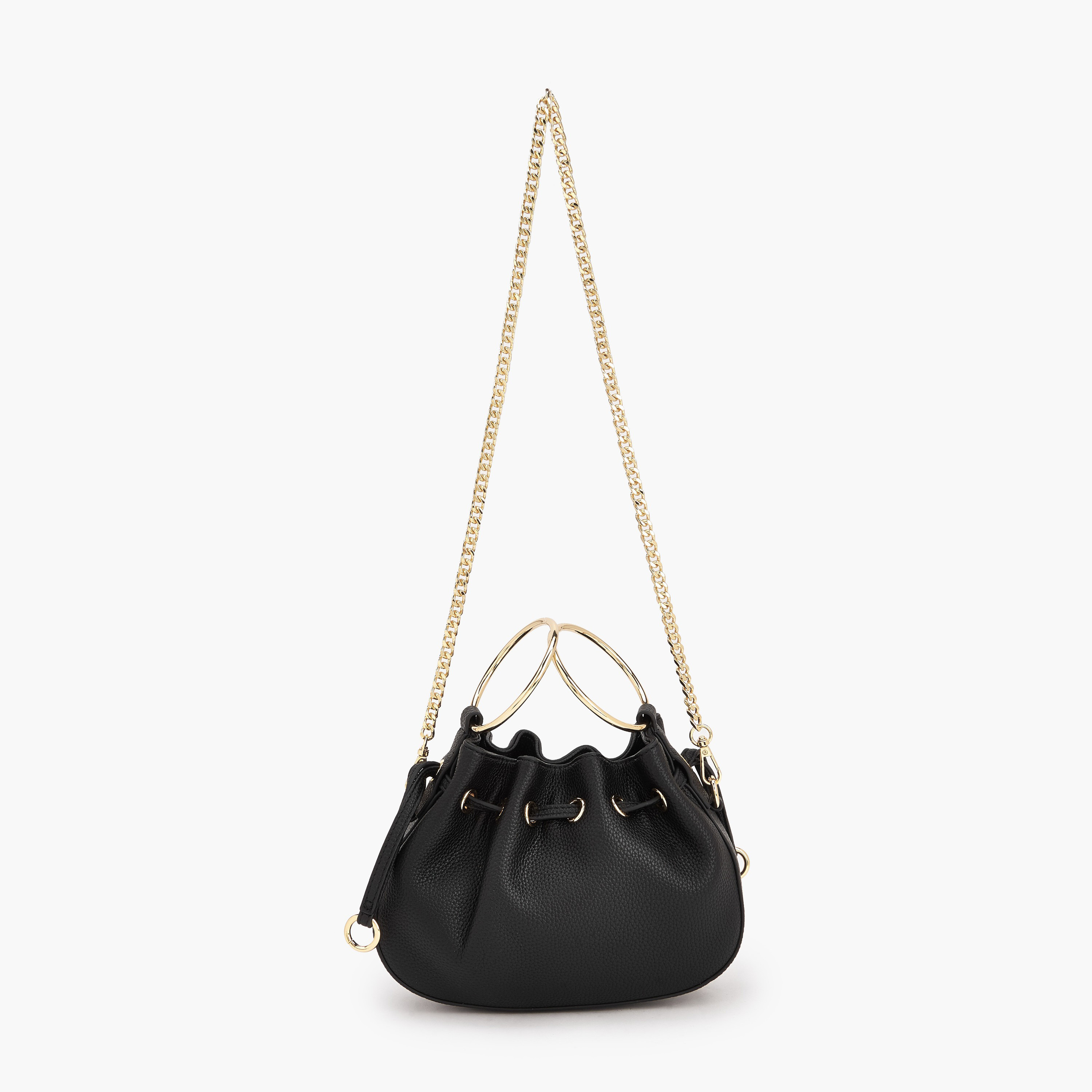 Celeste Textured Crossbody Bag with Detachable Chain Strap-women-bagsandwallets-handbags-image-2