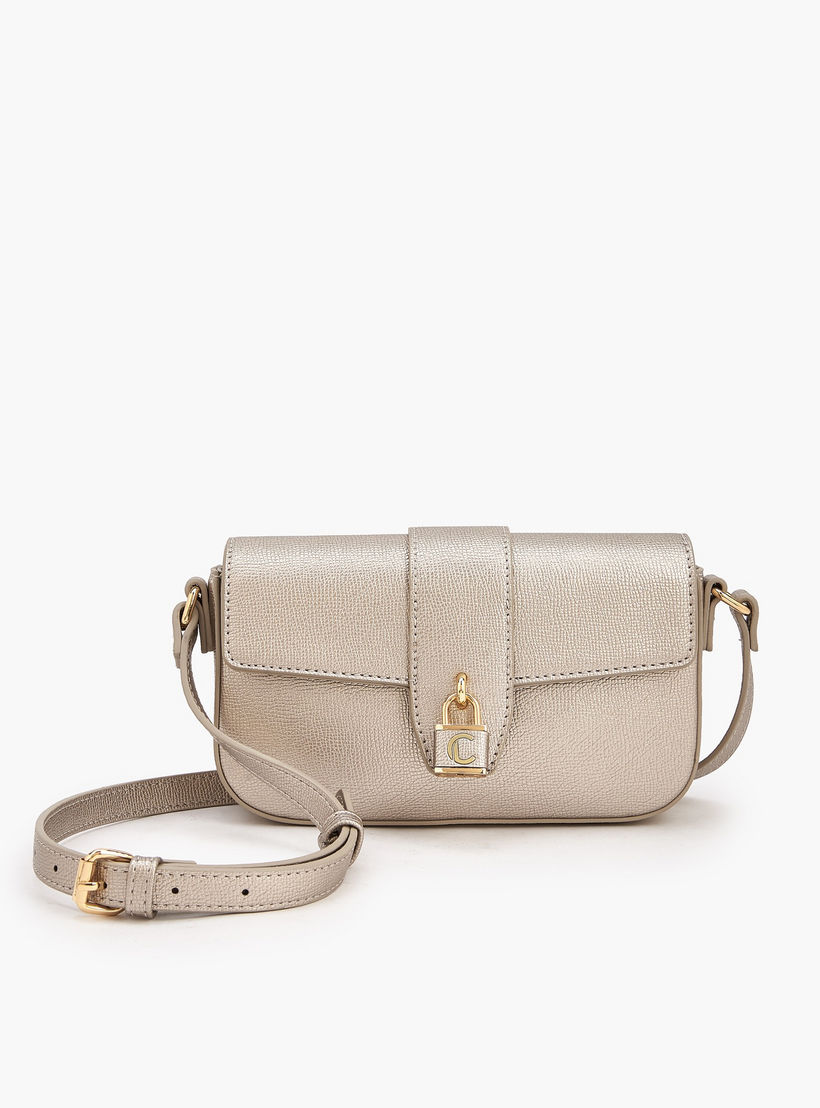شنطة كروس بودي بارزة الملمس مع حزام قابل للتعديل من لو كونفور-women-bagsandwallets-handbags-image-1
