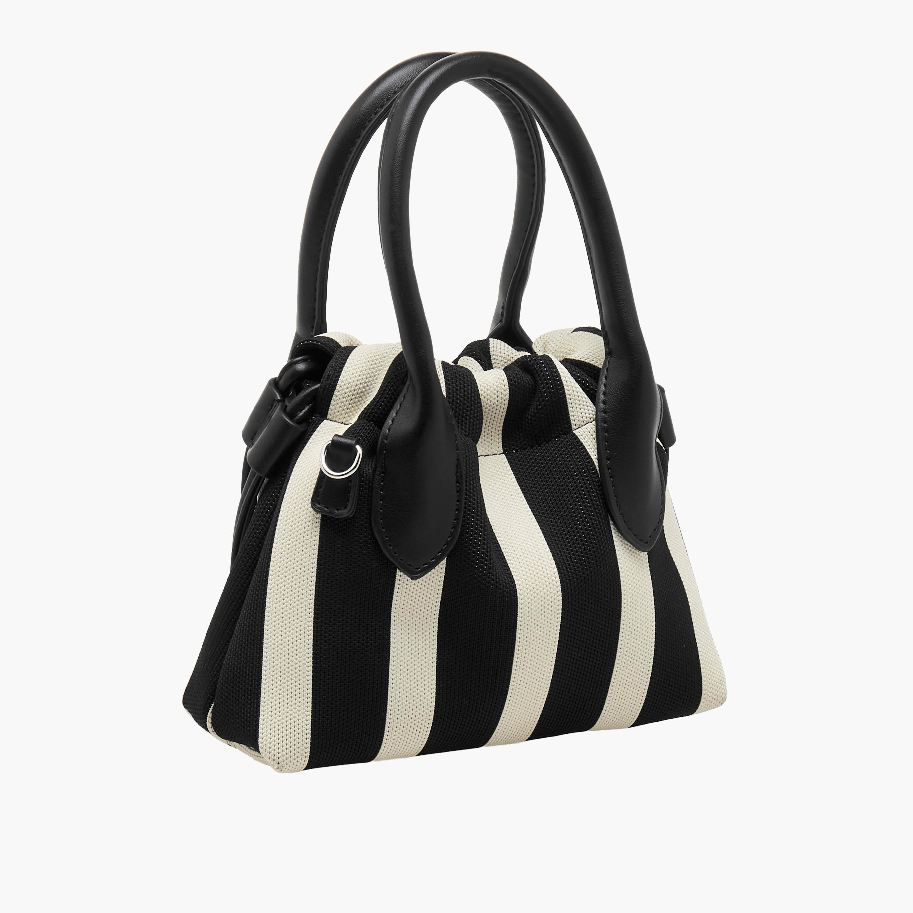 Missy Striped Tote Bag with Detachable Strap-women-bagsandwallets-handbags-image-5