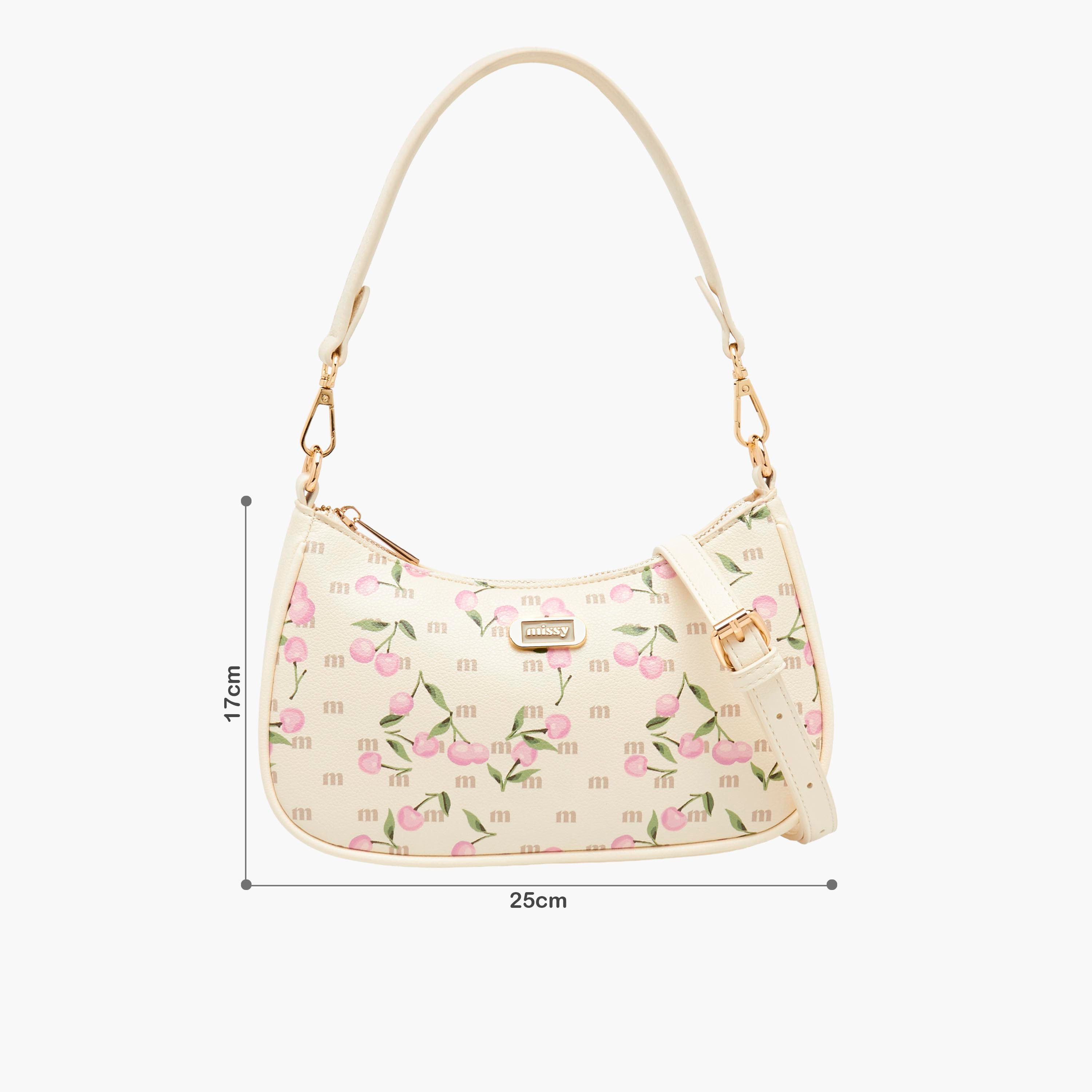 Missy Cherry Print Shoulder Bag with Detachable Strap-women-bagsandwallets-handbags-image-3