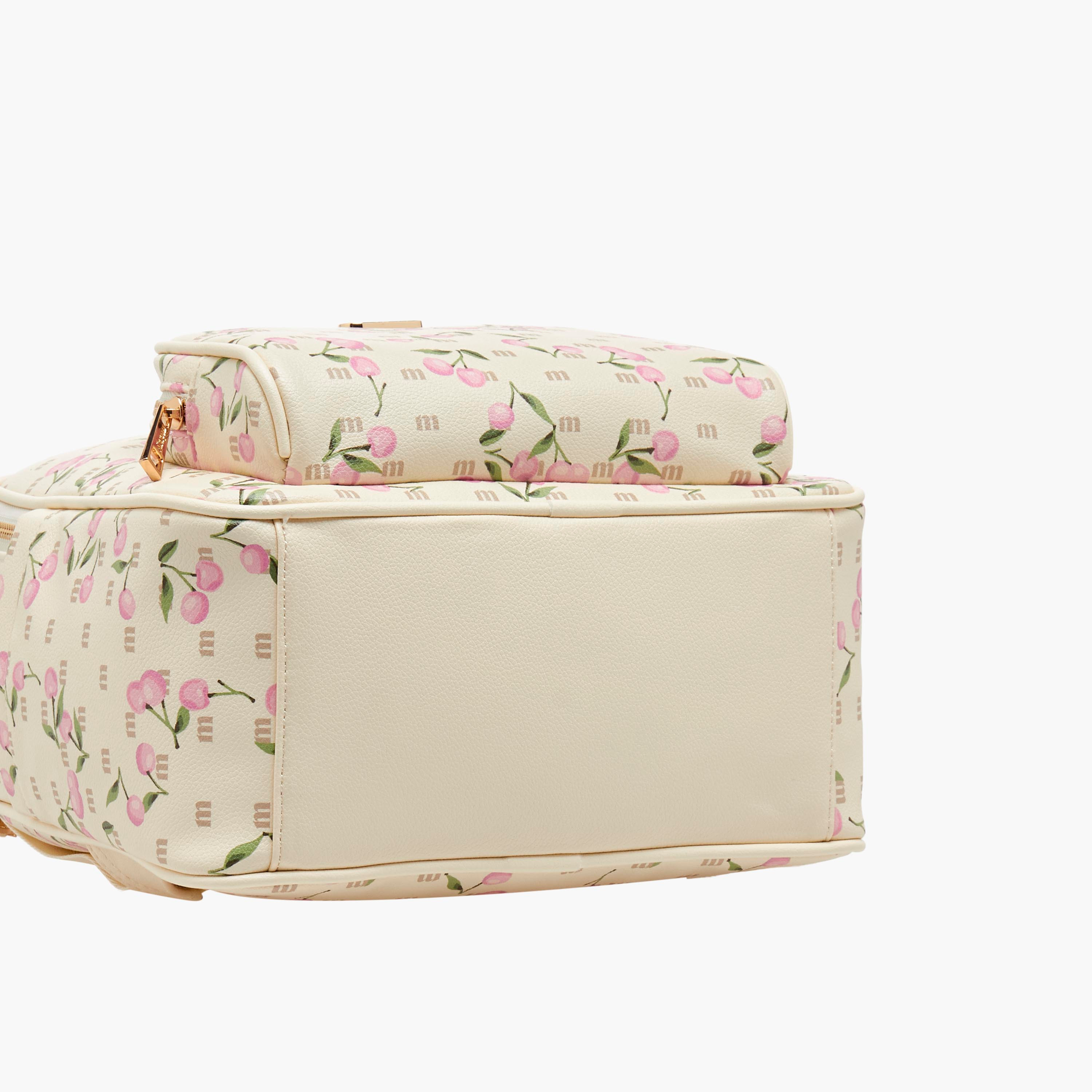 Missy Cherry Print Backpack with Adjustable Straps-women-bagsandwallets-backpacks-image-7