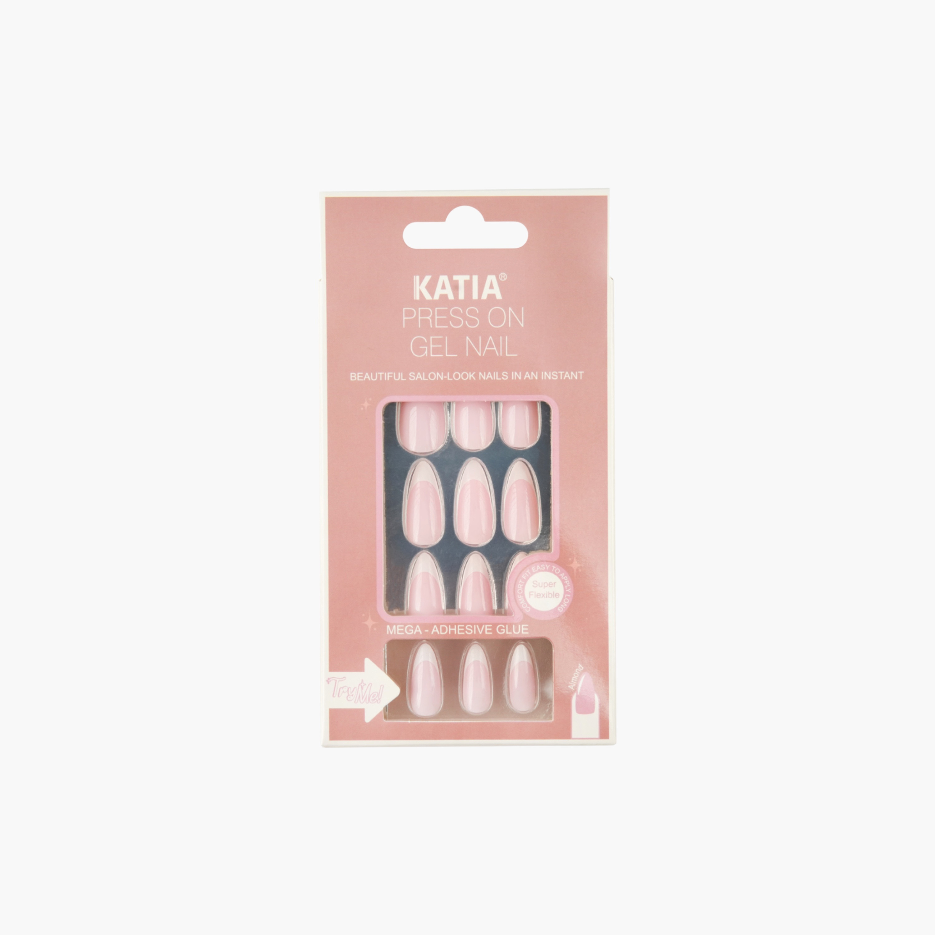 أظافر بتصميم فرنش لوزي من كاتيا-beautyandpersonalcare-makeup-nails-artificialnails-image-1