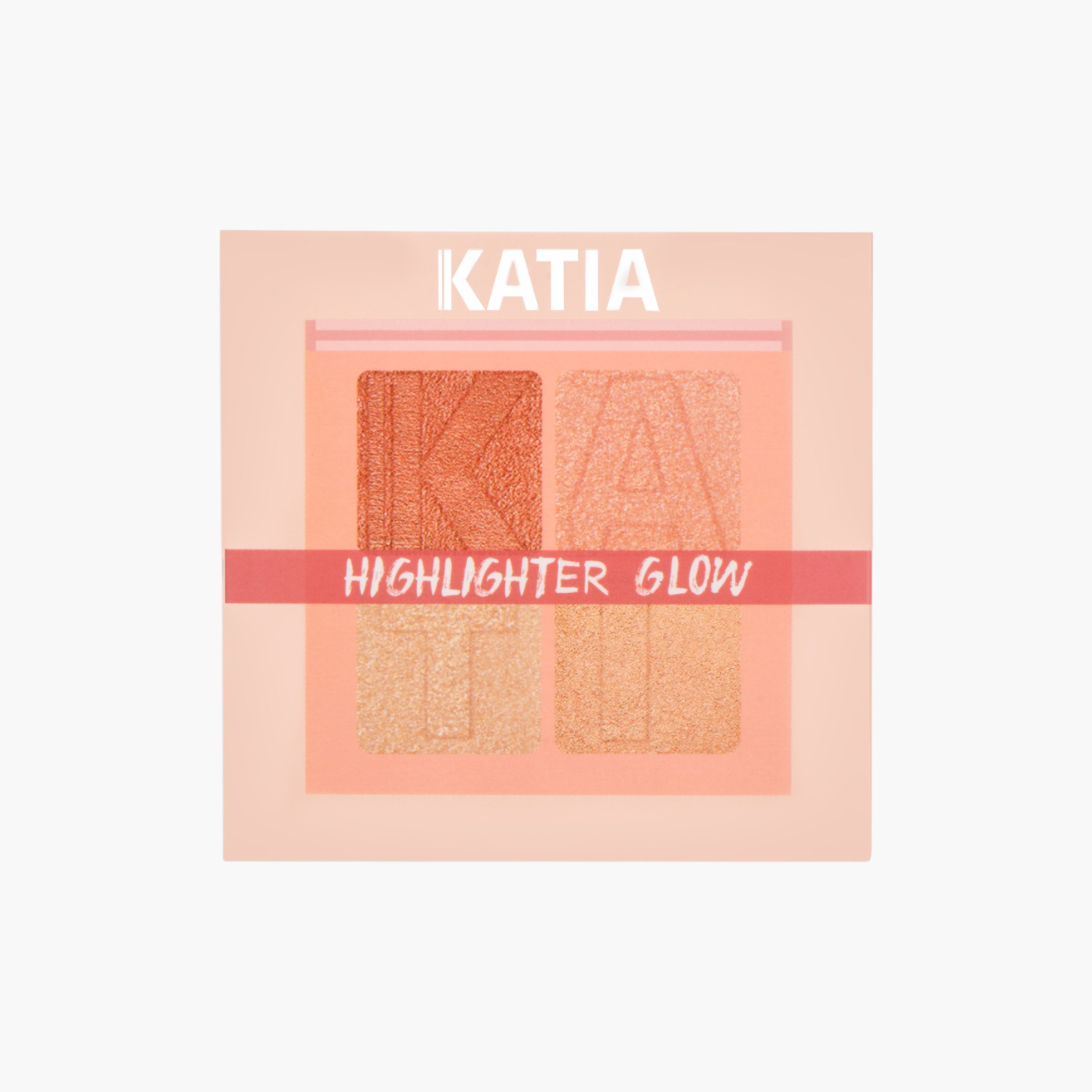 باليت وجه 4 ألوان من كاتيا - هايلايتر 765 برايت-beautyandpersonalcare-makeup-face-highlighters-image-1