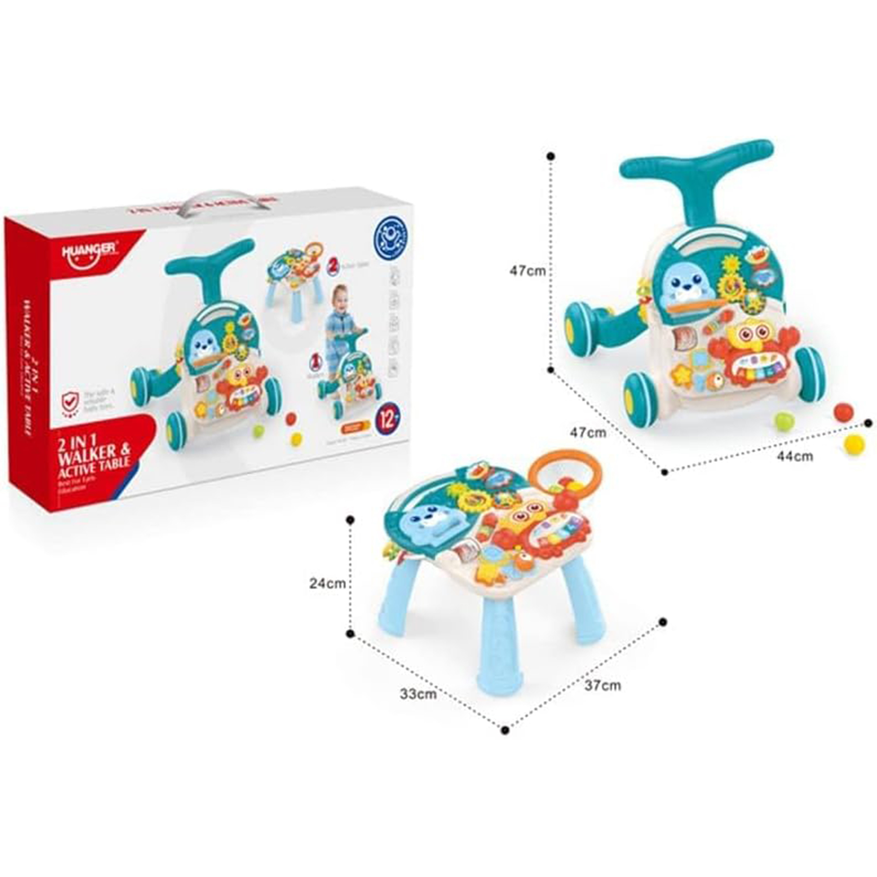 Playgro 2-in-1 Walker and Activity Table-baby-infantactivity-walkers-image-3
