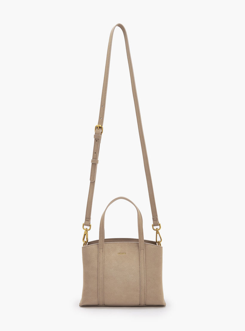 Celeste Textured Tote Bag with Double Handles-women-bagsandwallets-handbags-image-3