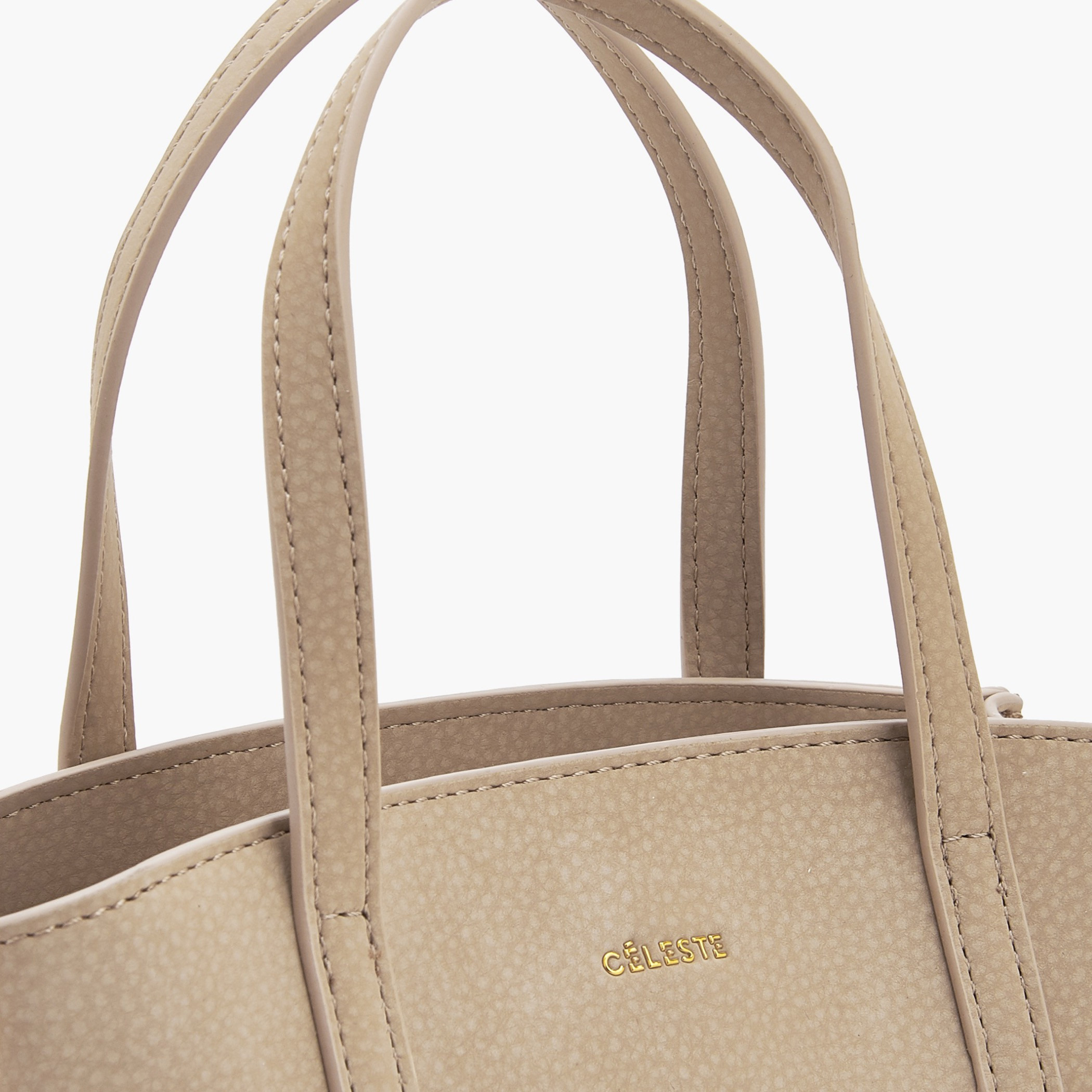 Celeste Textured Tote Bag with Double Handles-women-bagsandwallets-handbags-image-5
