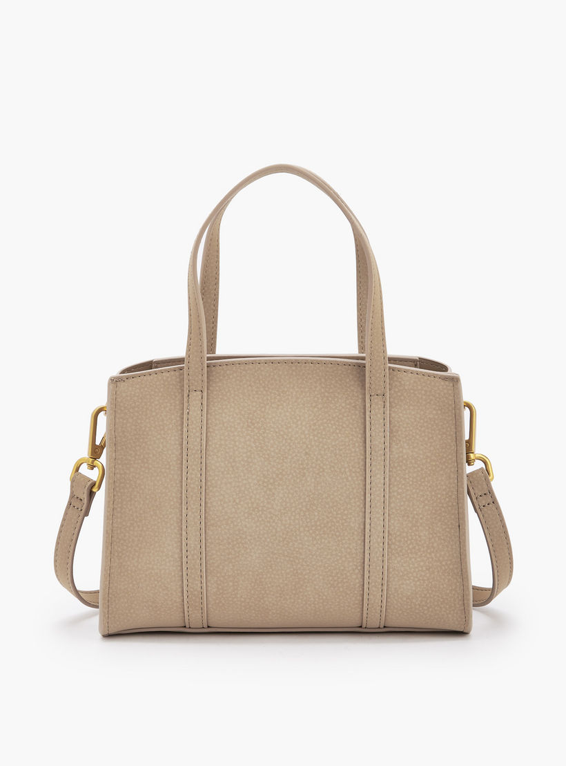 Celeste Textured Tote Bag with Double Handles-women-bagsandwallets-handbags-image-6