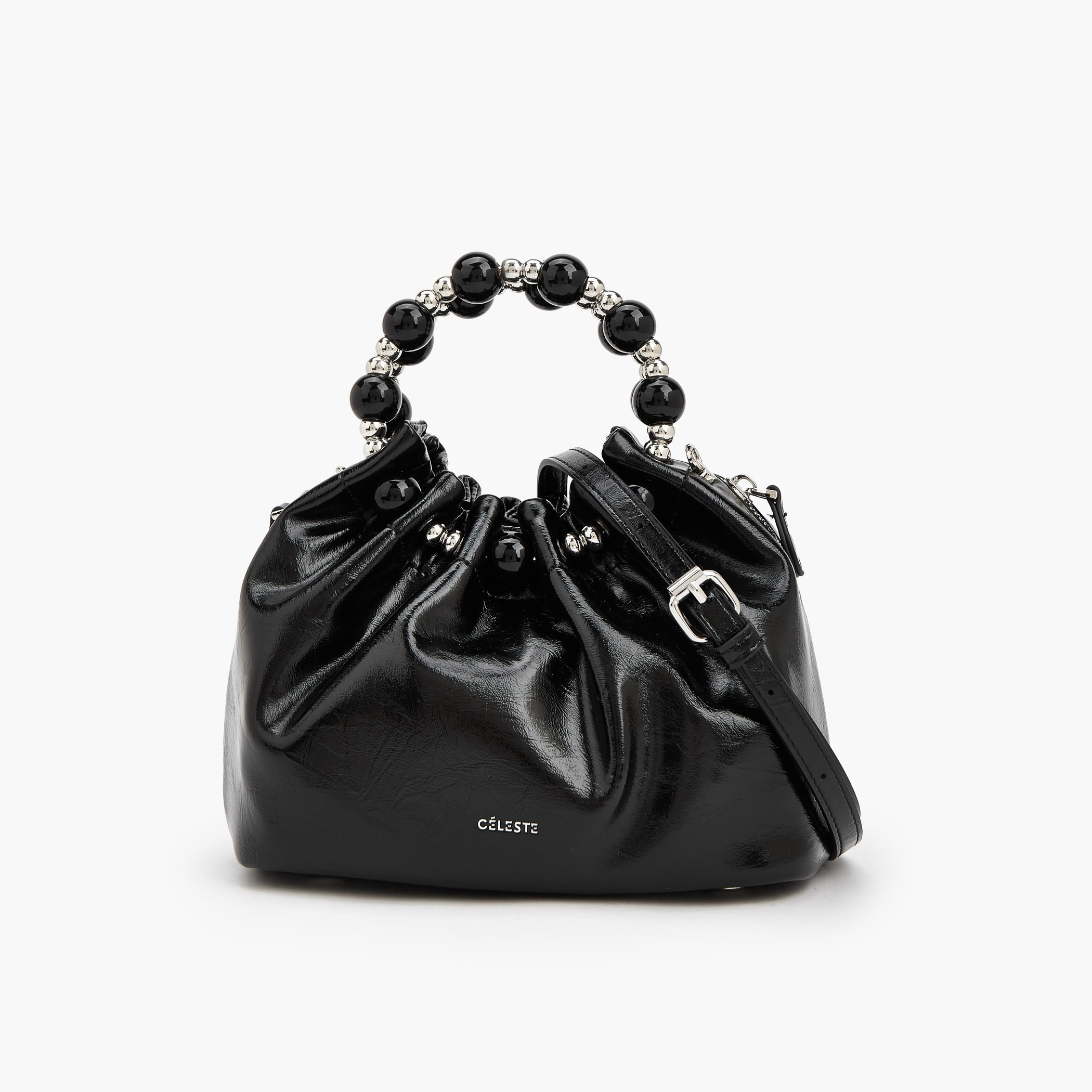 شنطة كروس بودي بكشكش وحزام قابل للفصل من سيليست-women-bagsandwallets-handbags-image-1