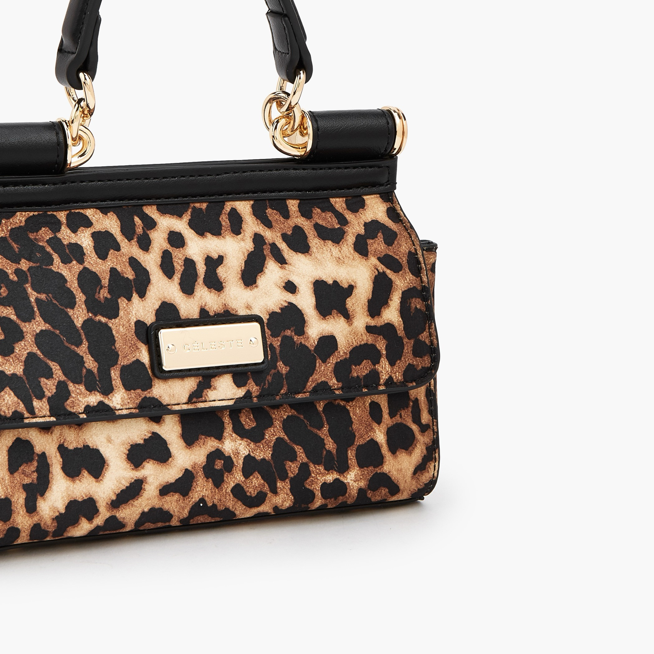 شنطة ساتشل بطبعات جلد حيوان وحزام قابل للفصل من سيليست-women-bagsandwallets-handbags-image-4