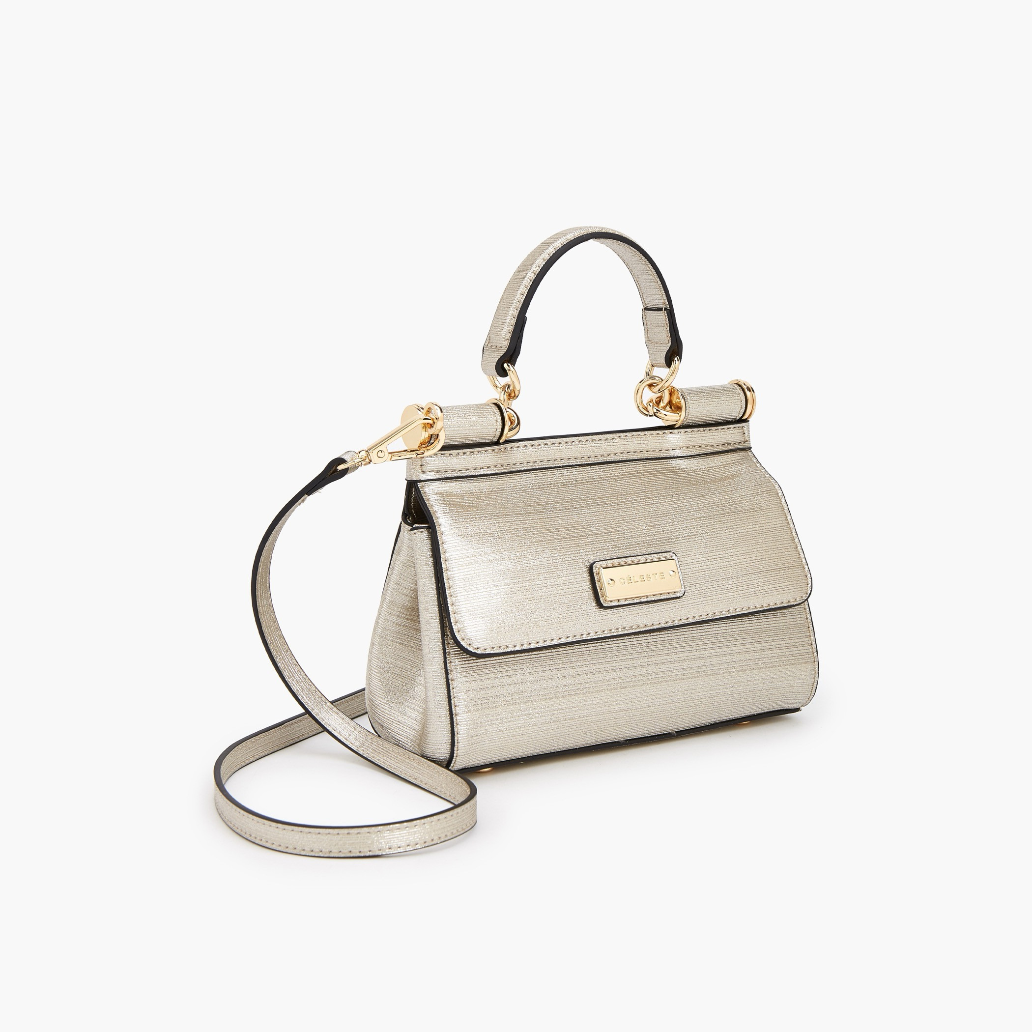 Celeste Metallic Satchel Bag with Detachable Strap-women-bagsandwallets-handbags-image-3