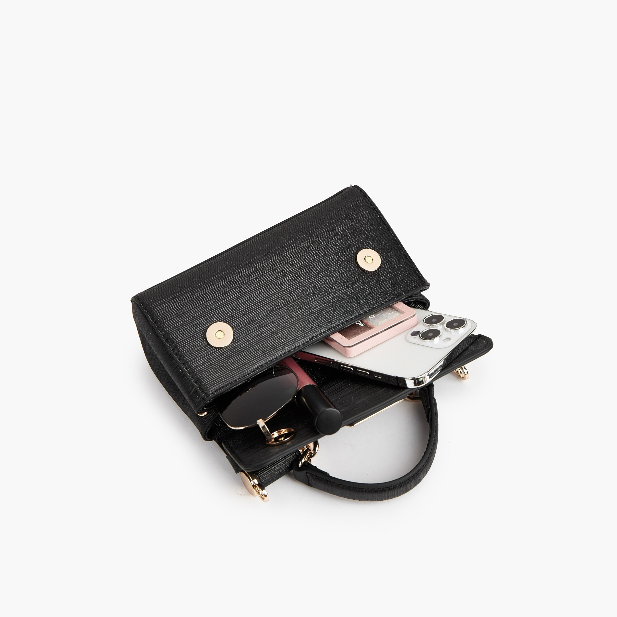 شنطة ساتشيل ميتالك بحزام قابل للفصل من سيليست-women-bagsandwallets-handbags-image-7