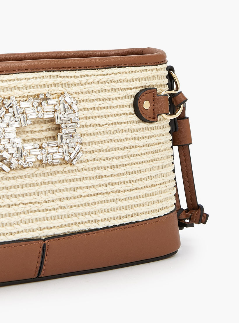 Celeste Textured Crossbody Bag with Zip Closure-women-bagsandwallets-handbags-image-5