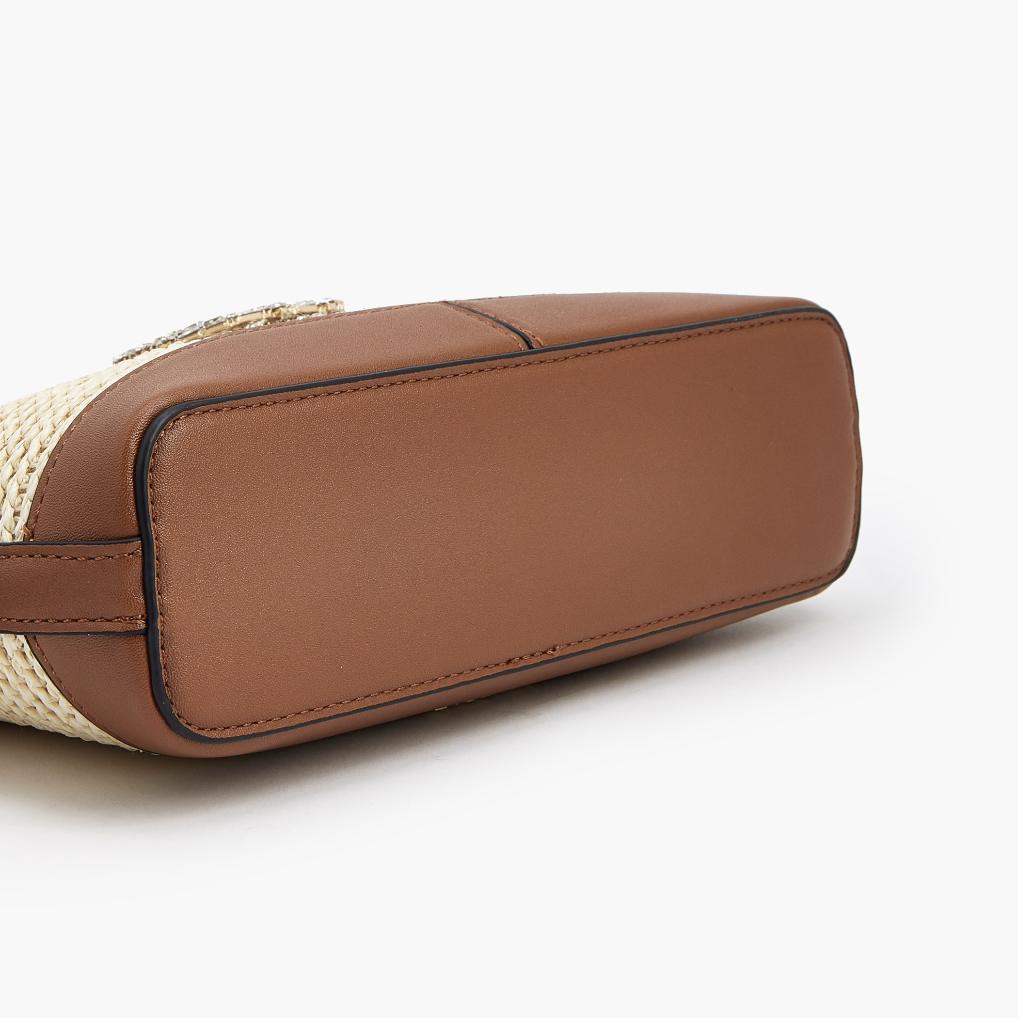Celeste Textured Crossbody Bag with Zip Closure-women-bagsandwallets-handbags-image-7