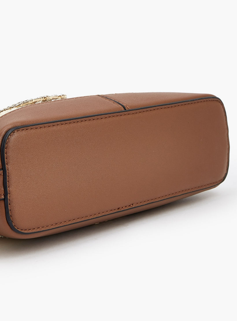 Celeste Textured Crossbody Bag with Zip Closure-women-bagsandwallets-handbags-image-7