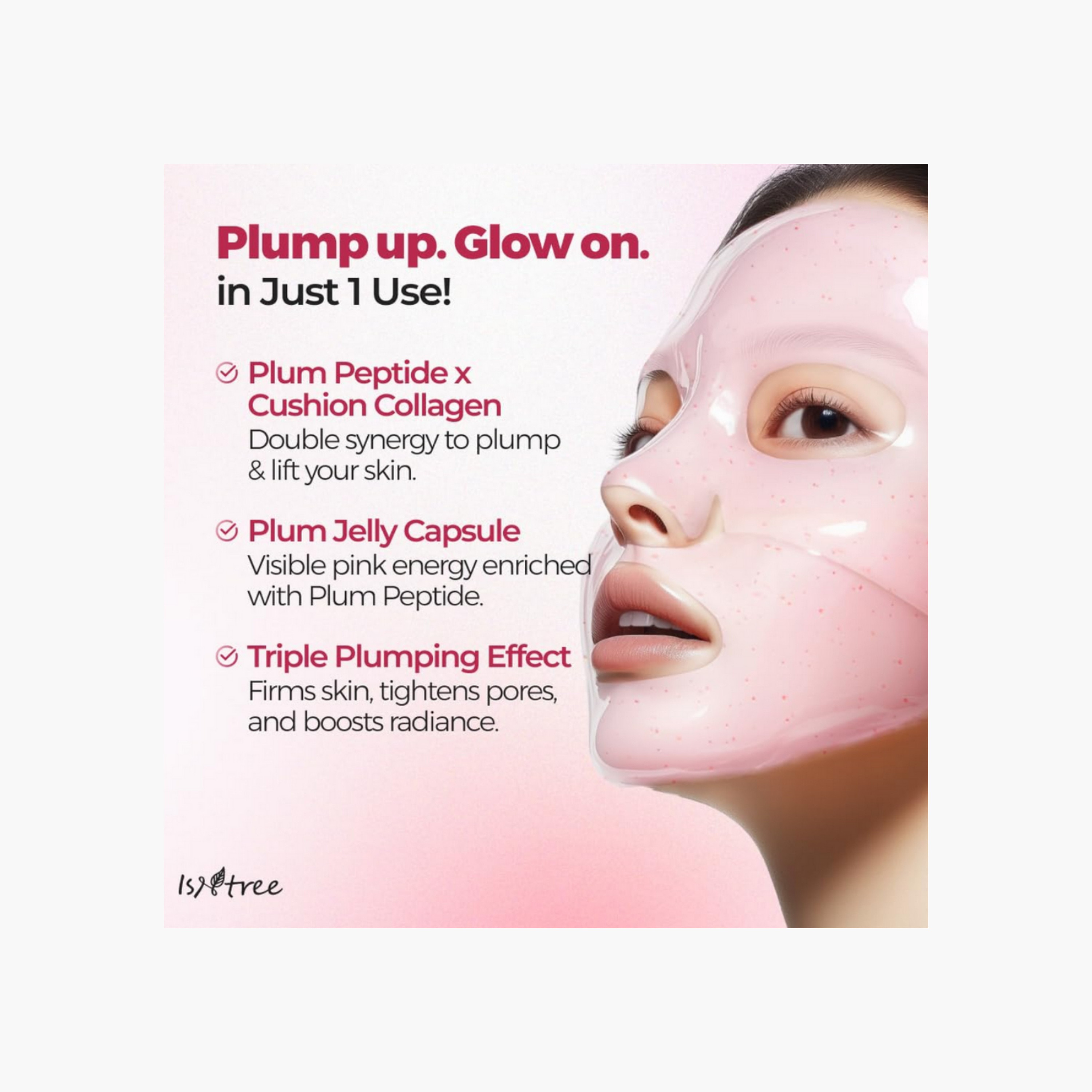 ISNTREE Plum Peptide Plumping Gel Mask 30g-beautyandpersonalcare-kbeauty-skin-treatmentsandserums-image-2
