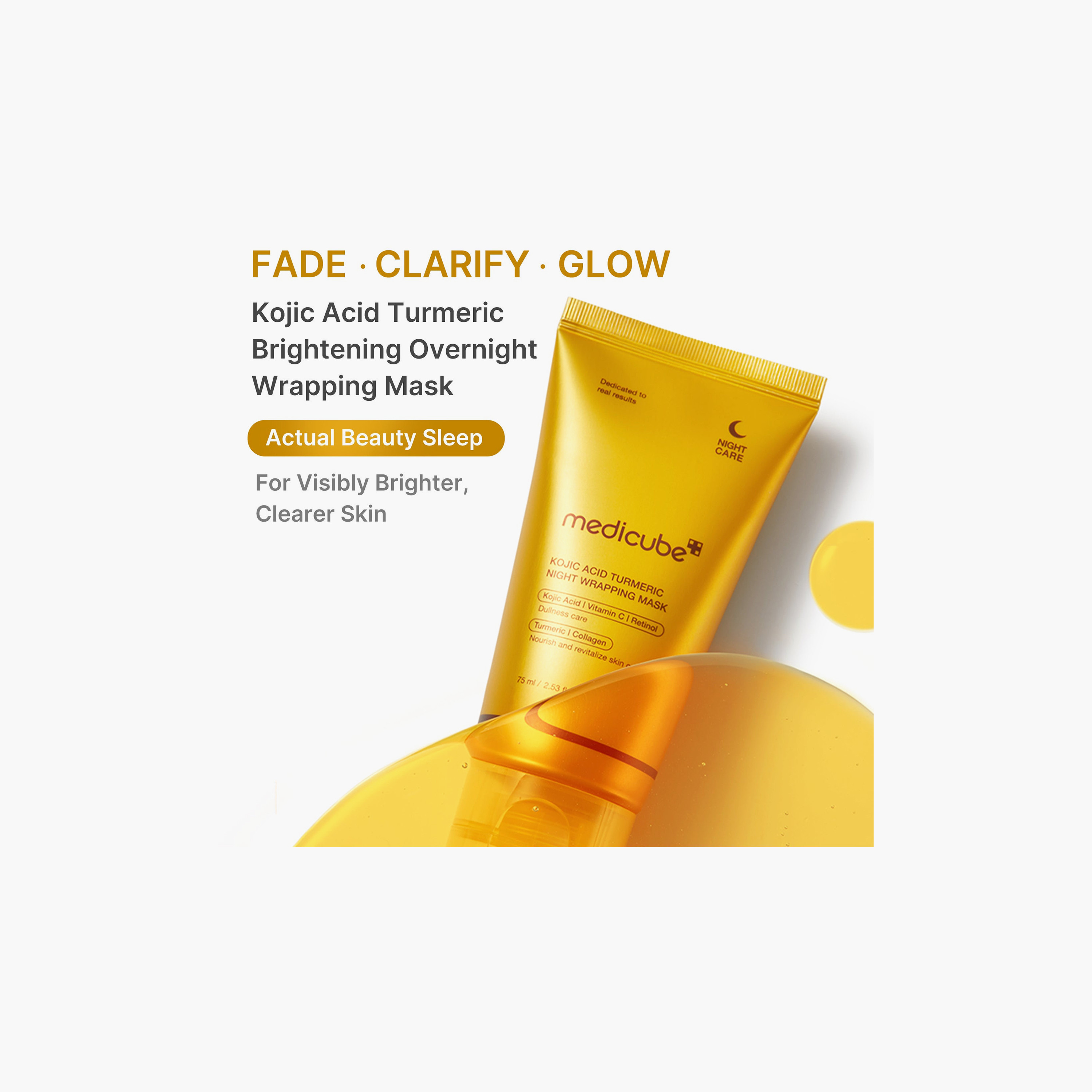 Medicube Kojic Acid Turmeric Night Wrapping Mask 75Ml-beautyandpersonalcare-skin-masks-sleepingmask-image-2
