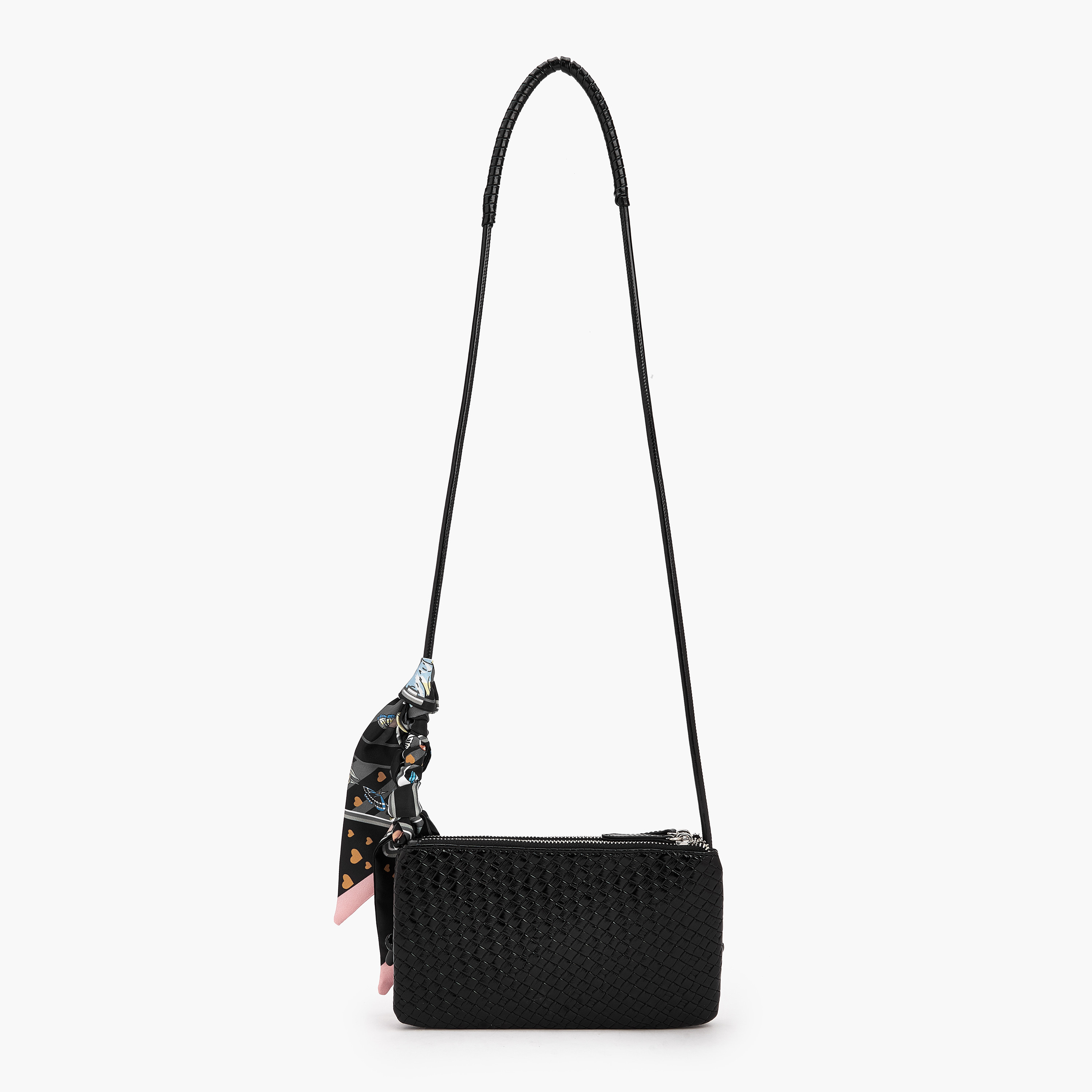 Missy Textured Crossbody Bag with Strap Handle-women-bagsandwallets-handbags-image-5
