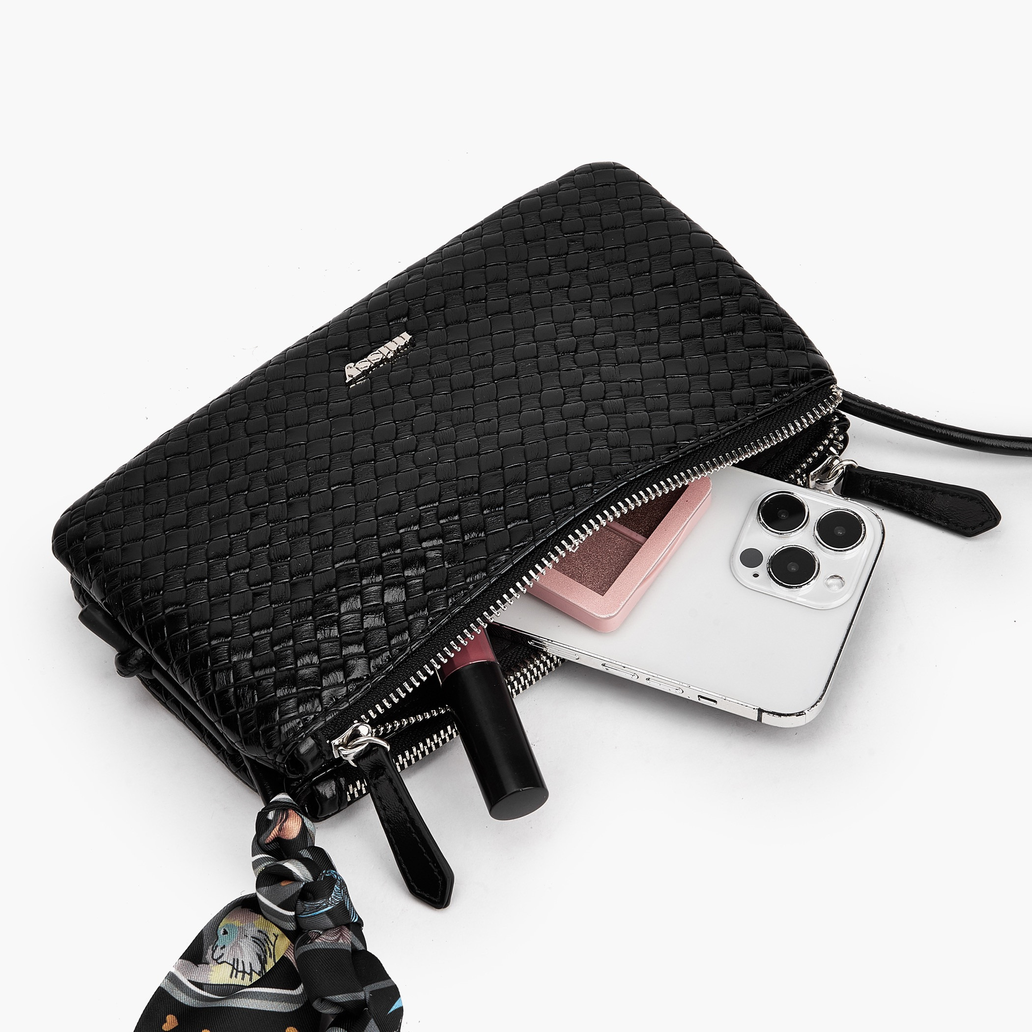 Missy Textured Crossbody Bag with Strap Handle-women-bagsandwallets-handbags-image-7