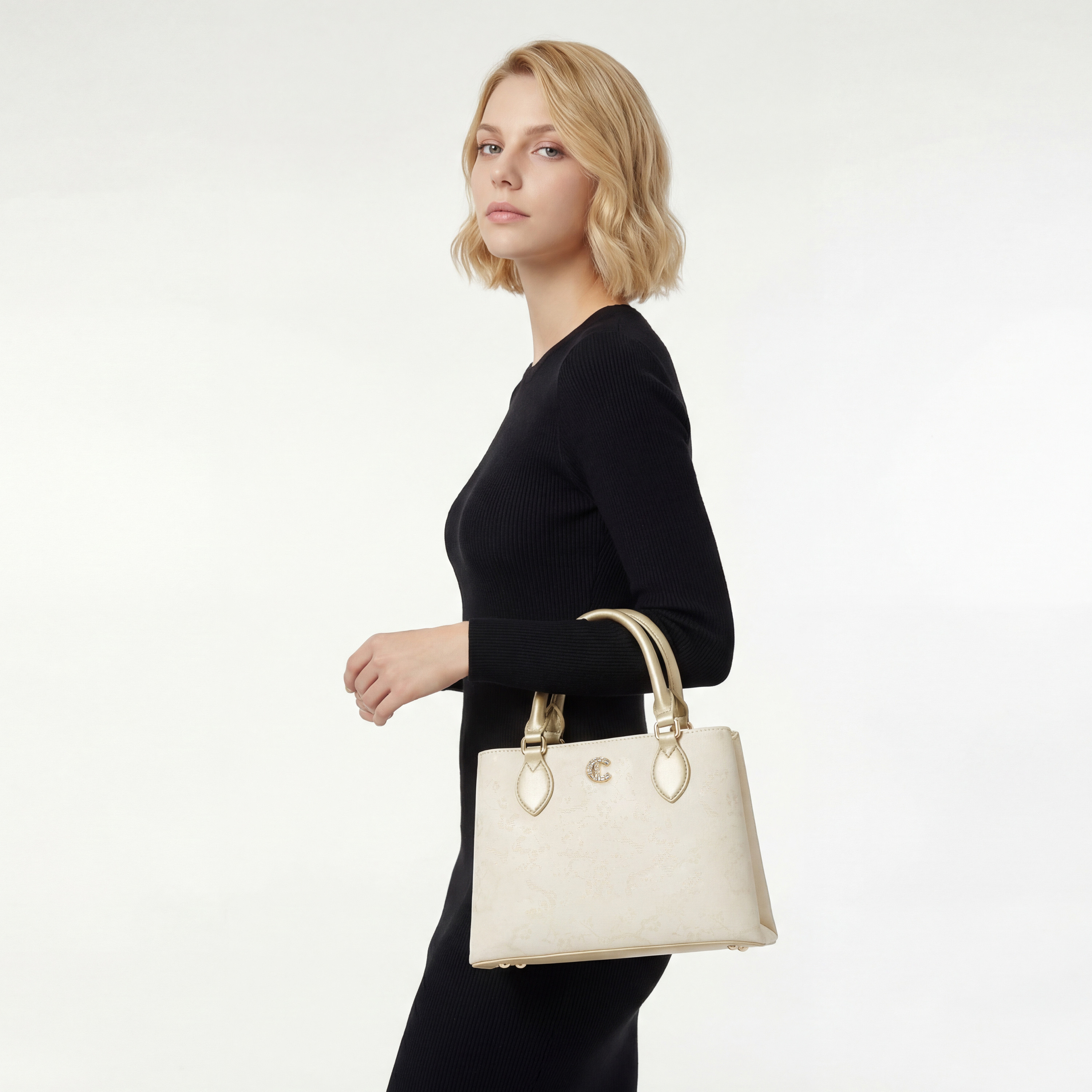 Le Confort Textured Tote Bag with Detachable Strap-women-bagsandwallets-handbags-image-2