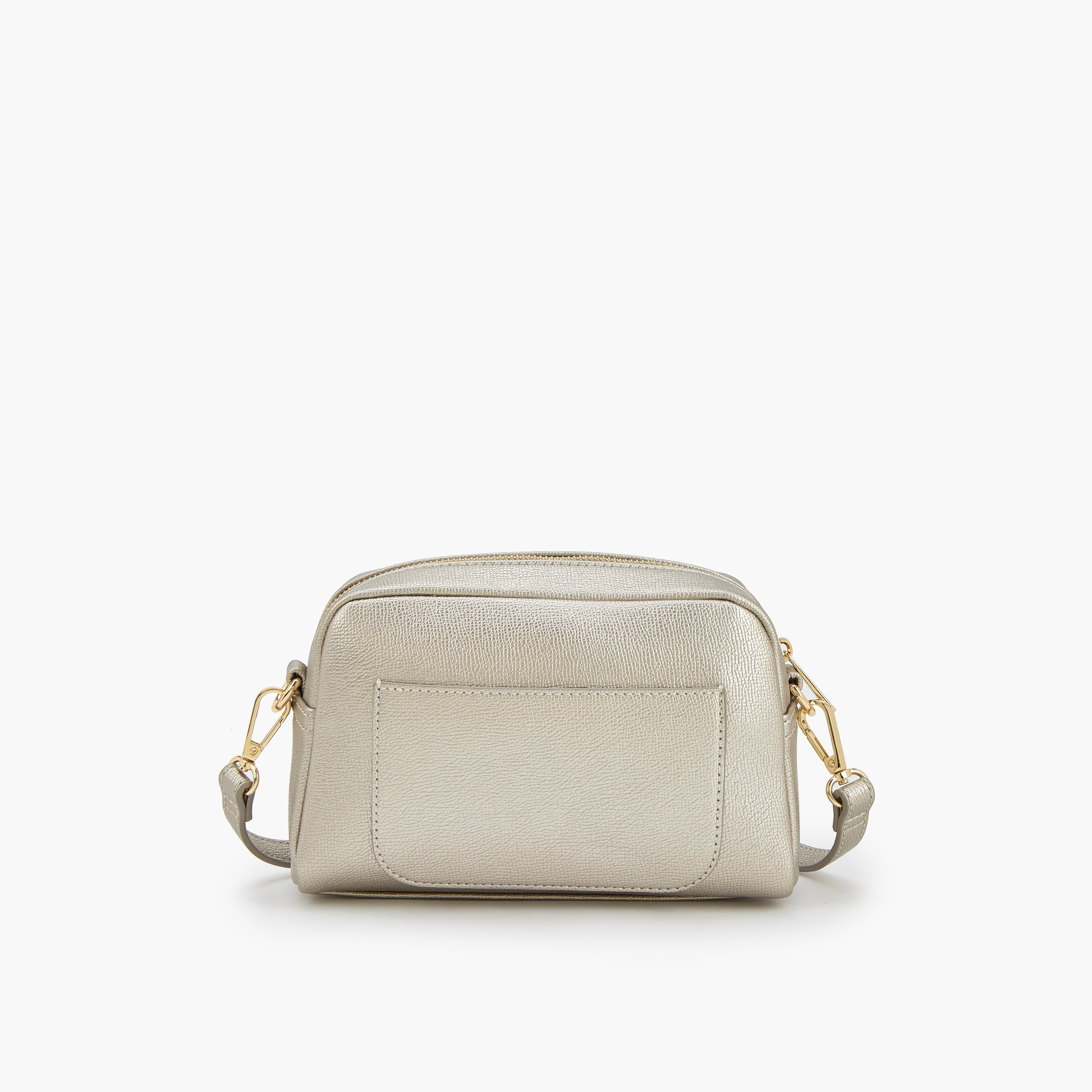 Le Confort Textured Crossbody Bag with Zip Closure-women-bagsandwallets-handbags-image-6
