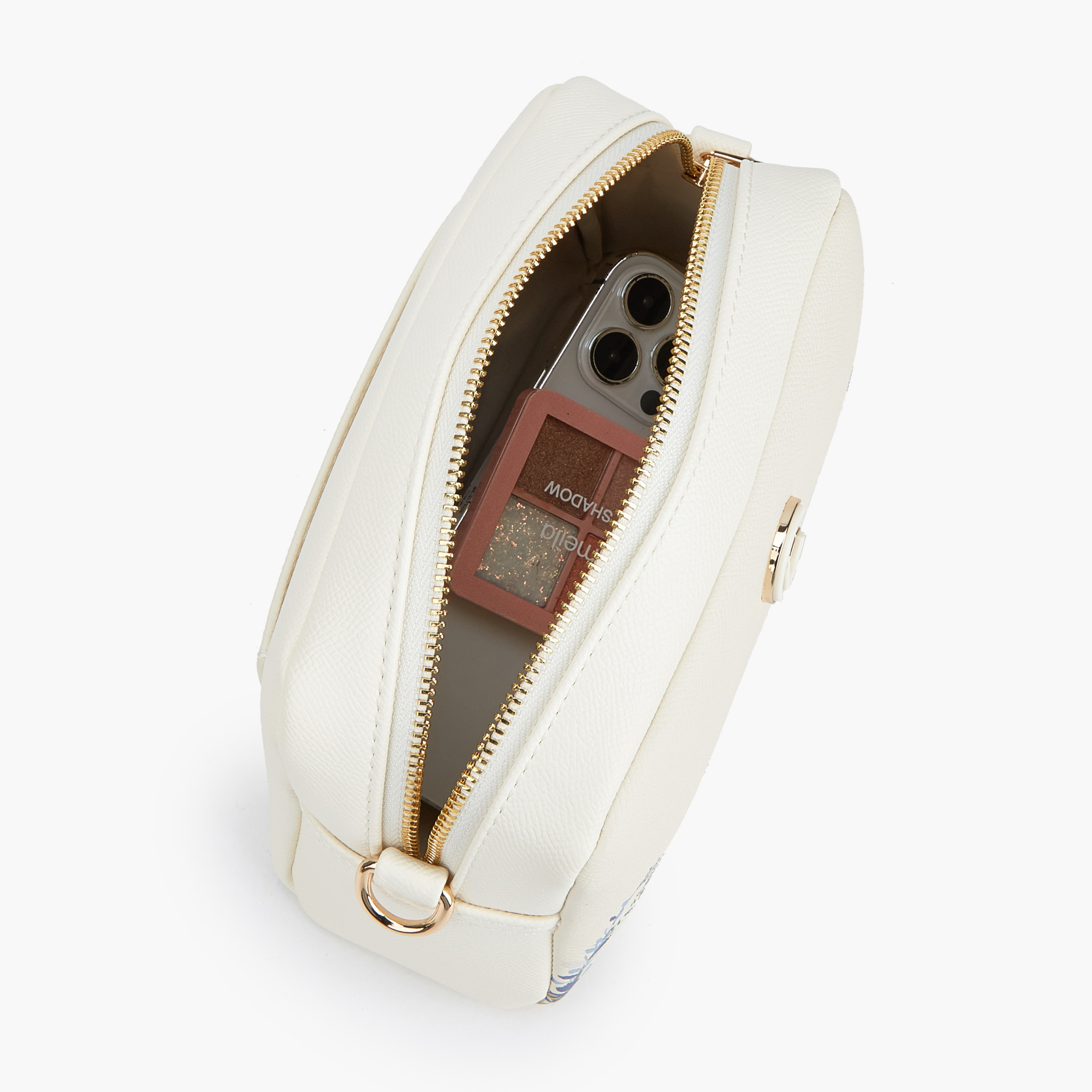 Le Confort Textured Crossbody Bag with Zip Closure-women-bagsandwallets-handbags-image-8
