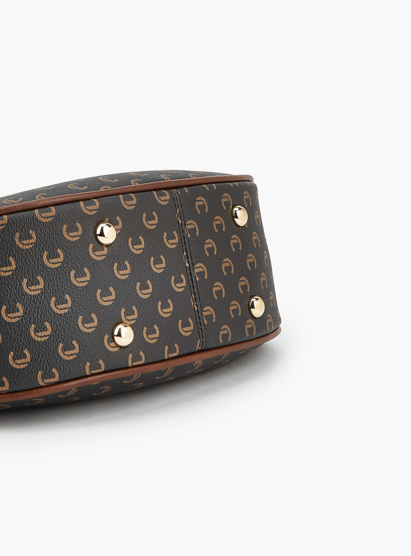 Le Confort Monogram Print Shoulder Bag with Adjustable Strap-women-bagsandwallets-handbags-image-7