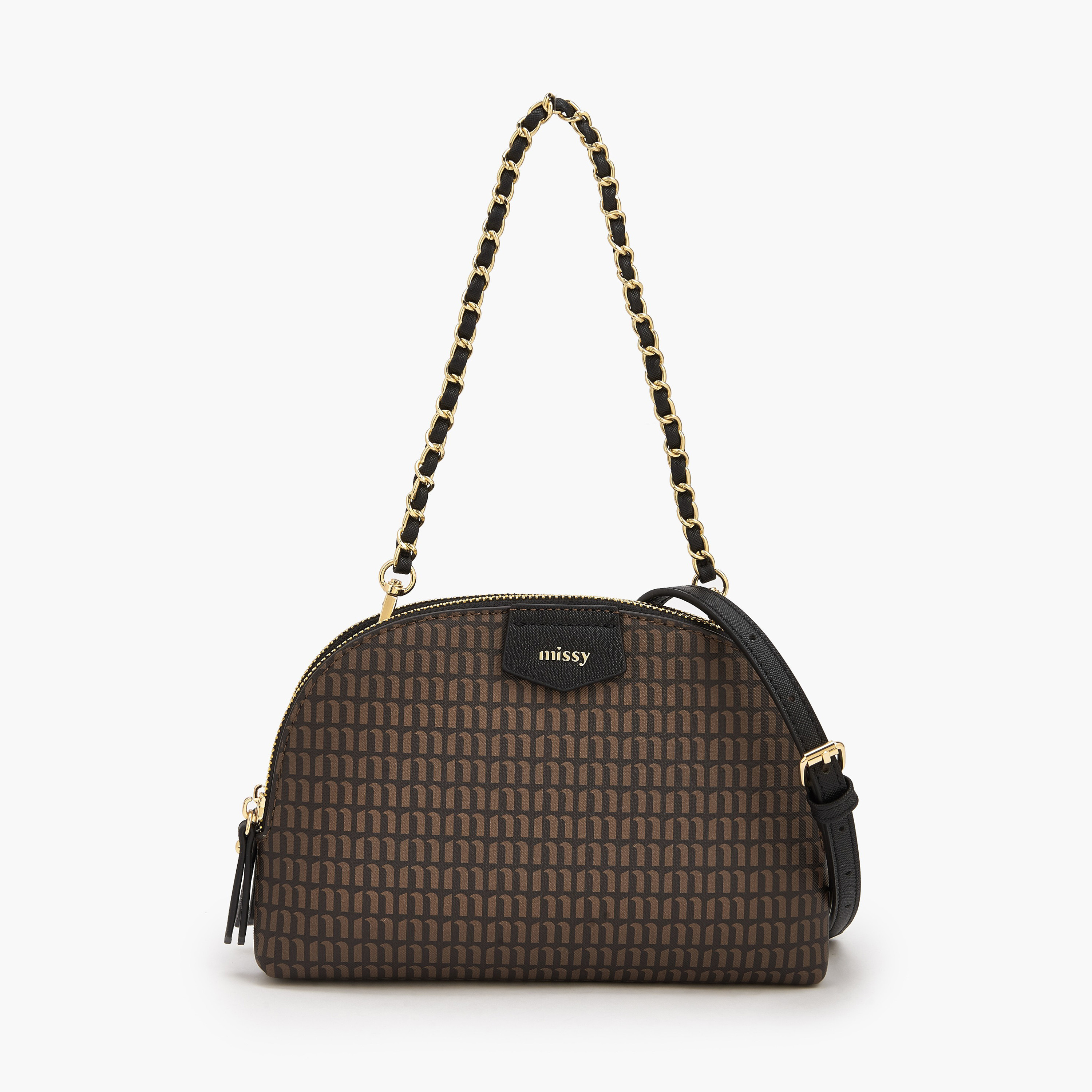 شنطة كروس بودي بحزام قابل للفصل وطبعات مونوجرام من ميسي-women-bagsandwallets-handbags-image-1