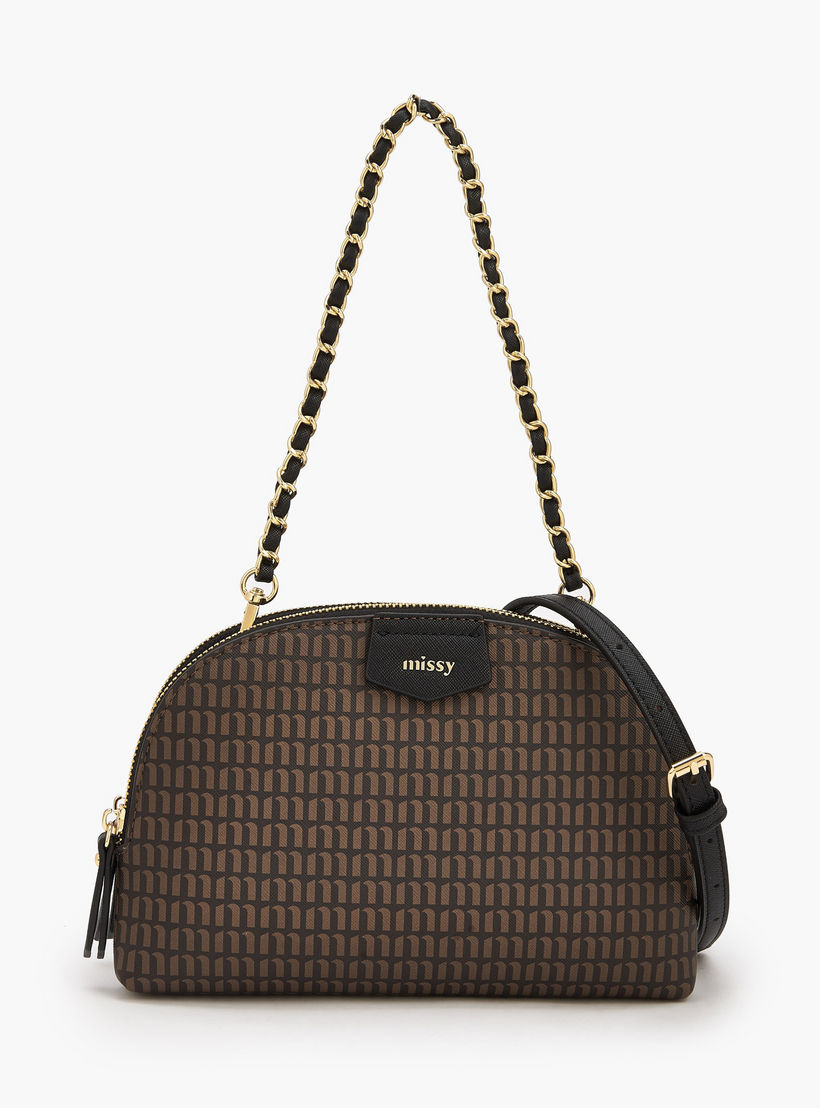 شنطة كروس بودي بحزام قابل للفصل وطبعات مونوجرام من ميسي-women-bagsandwallets-handbags-image-1