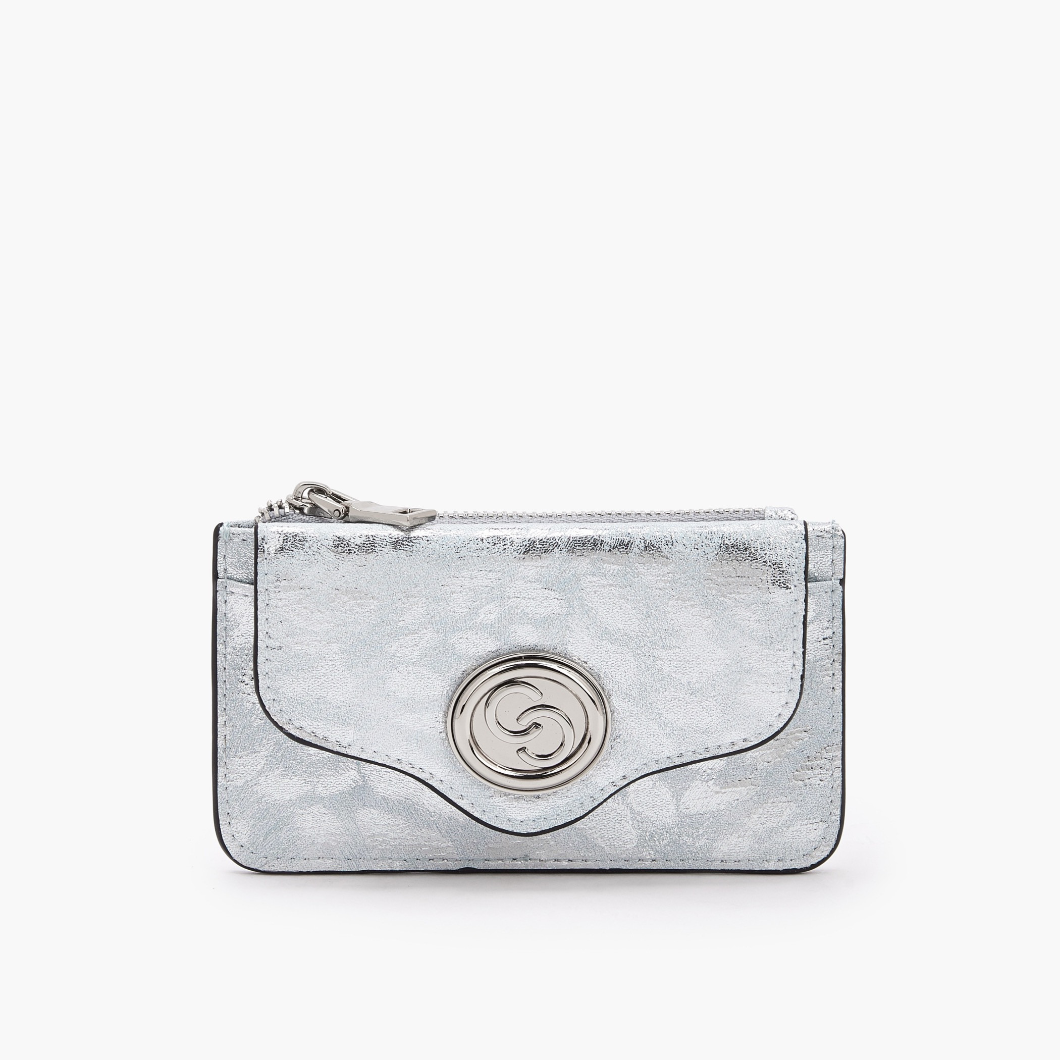 حافظة بطاقات ميتاليك بسحّاب إغلاق من سيليست-women-bagsandwallets-wallets-image-1