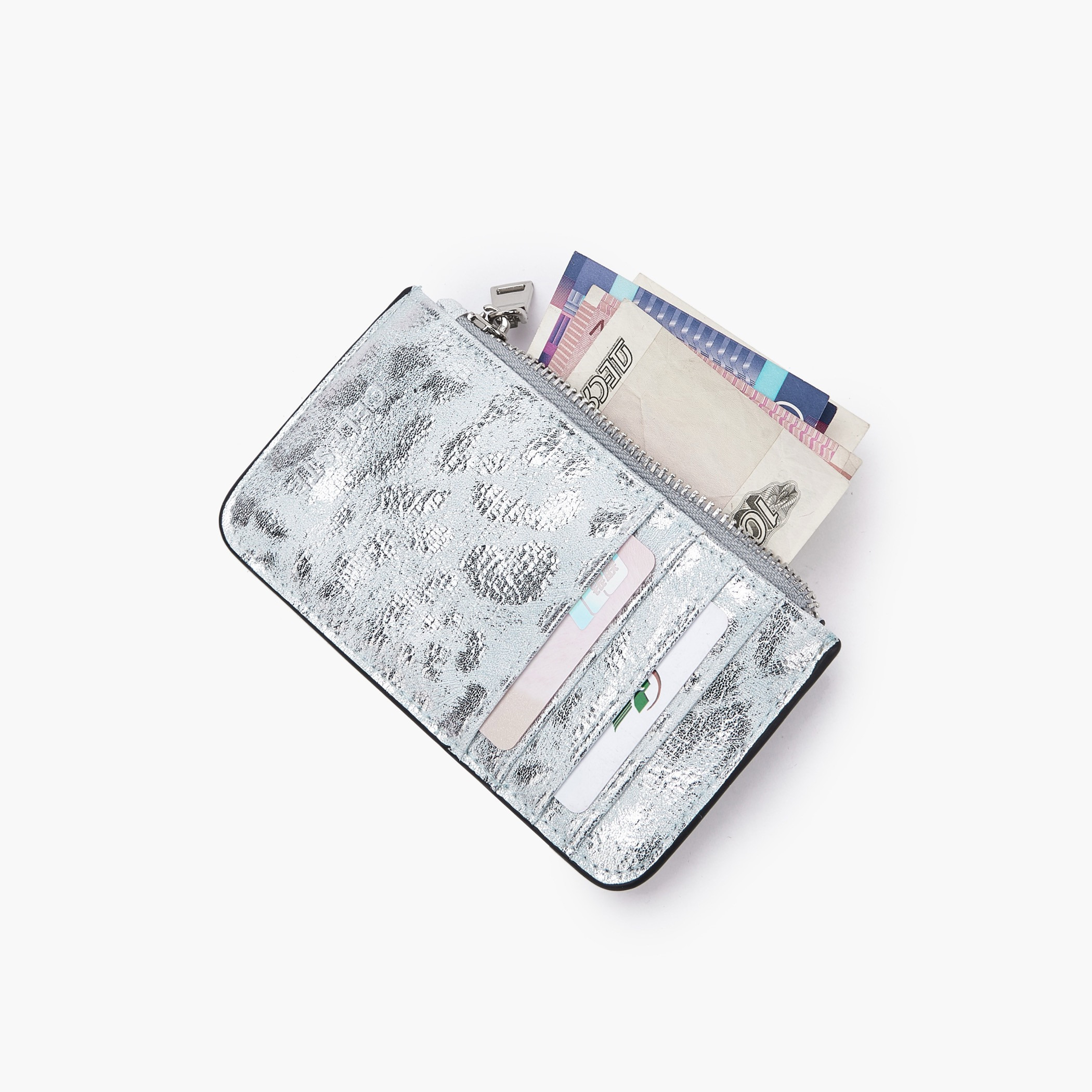حافظة بطاقات ميتاليك بسحّاب إغلاق من سيليست-women-bagsandwallets-wallets-image-7