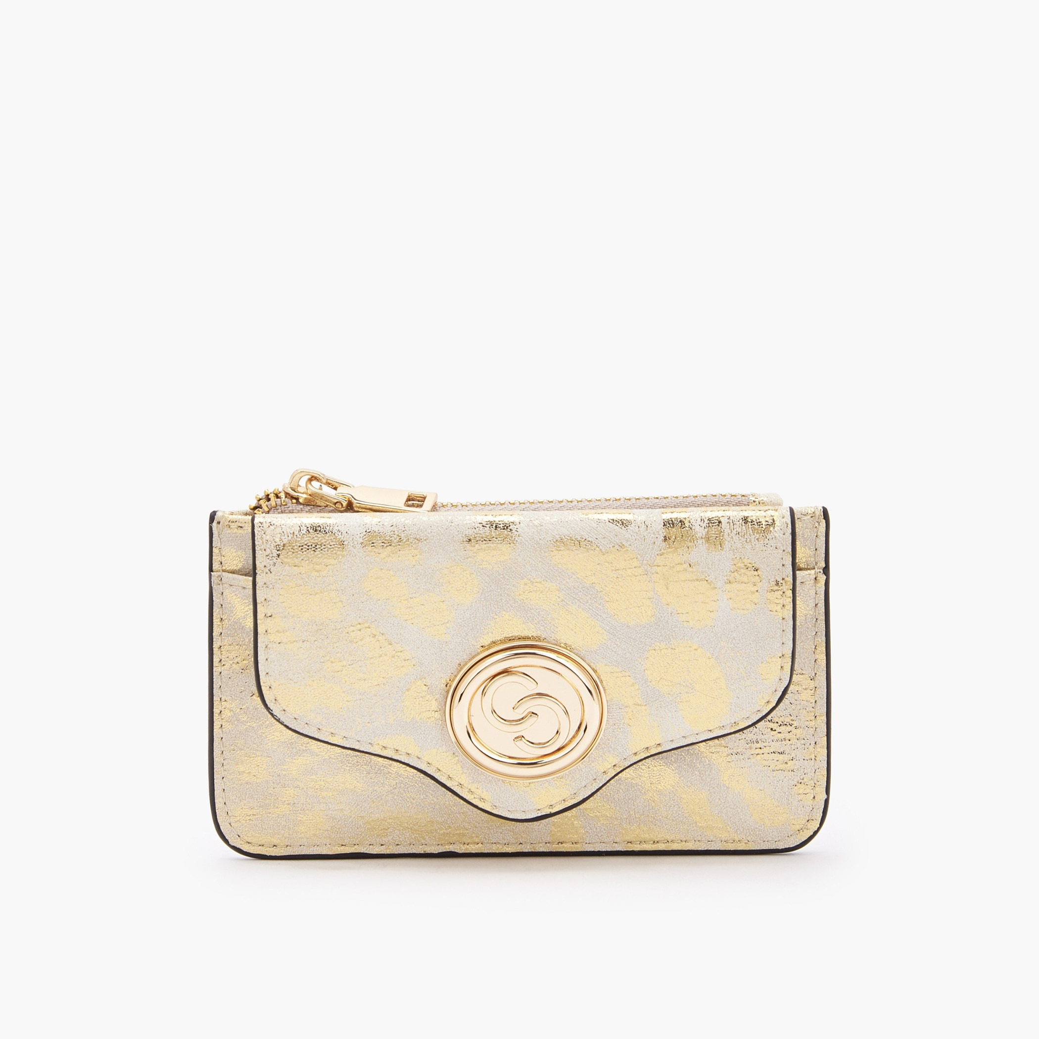 حافظة بطاقات ميتاليك بسحّاب إغلاق من سيليست-women-bagsandwallets-wallets-image-1