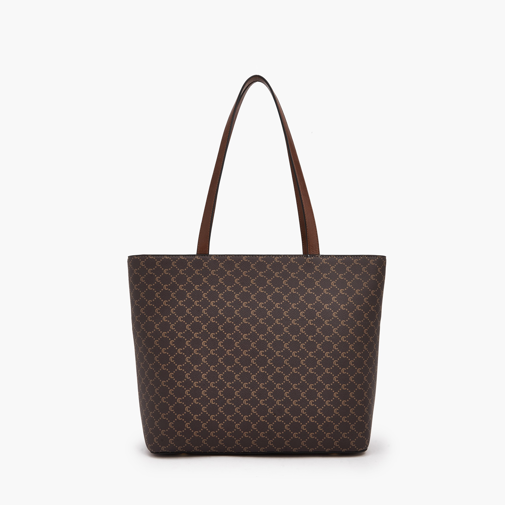 Le Confort Monogram Print Tote Bag with Double Handle-women-bagsandwallets-handbags-image-4