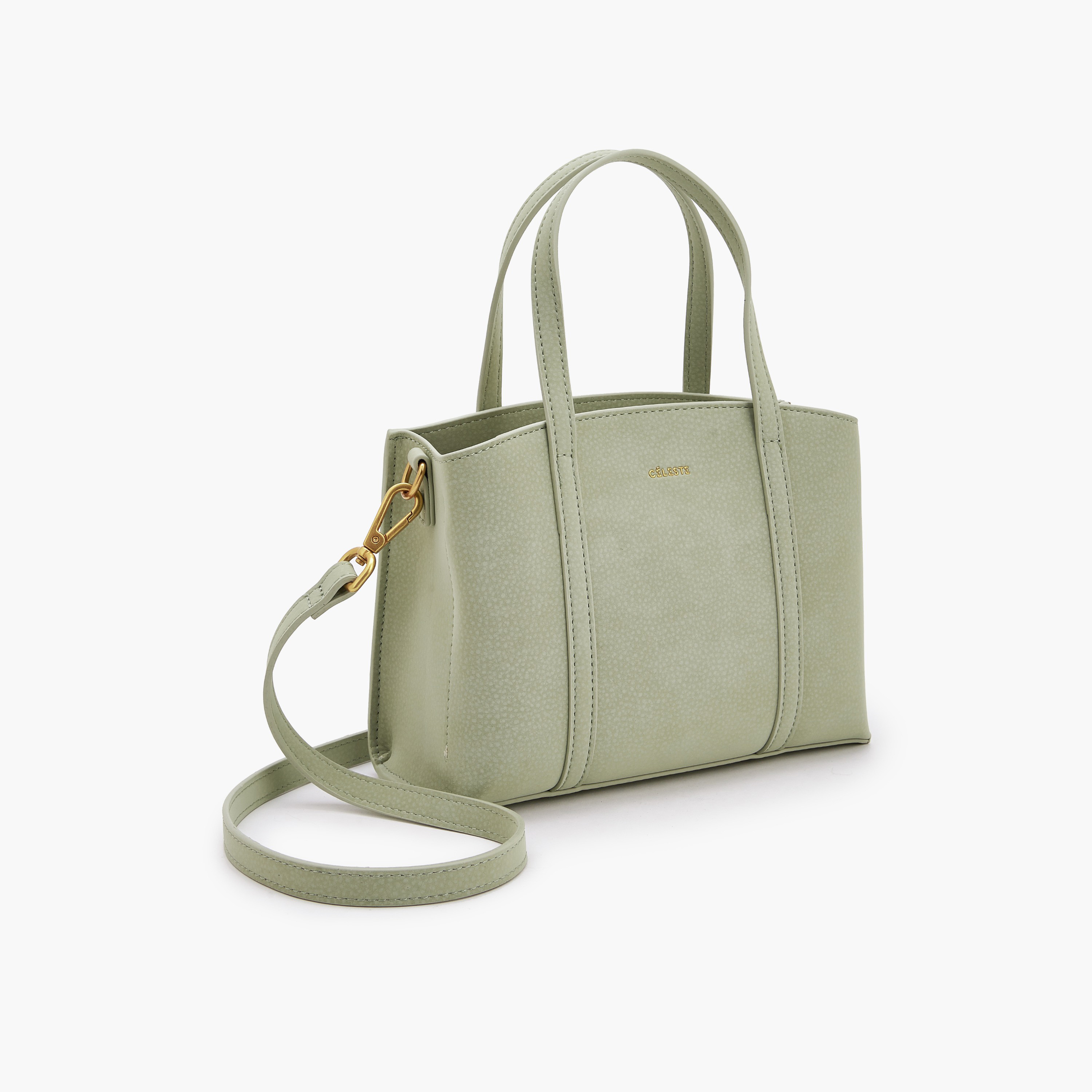 Celeste Textured Tote Bag with Double Handles-women-bagsandwallets-handbags-image-4