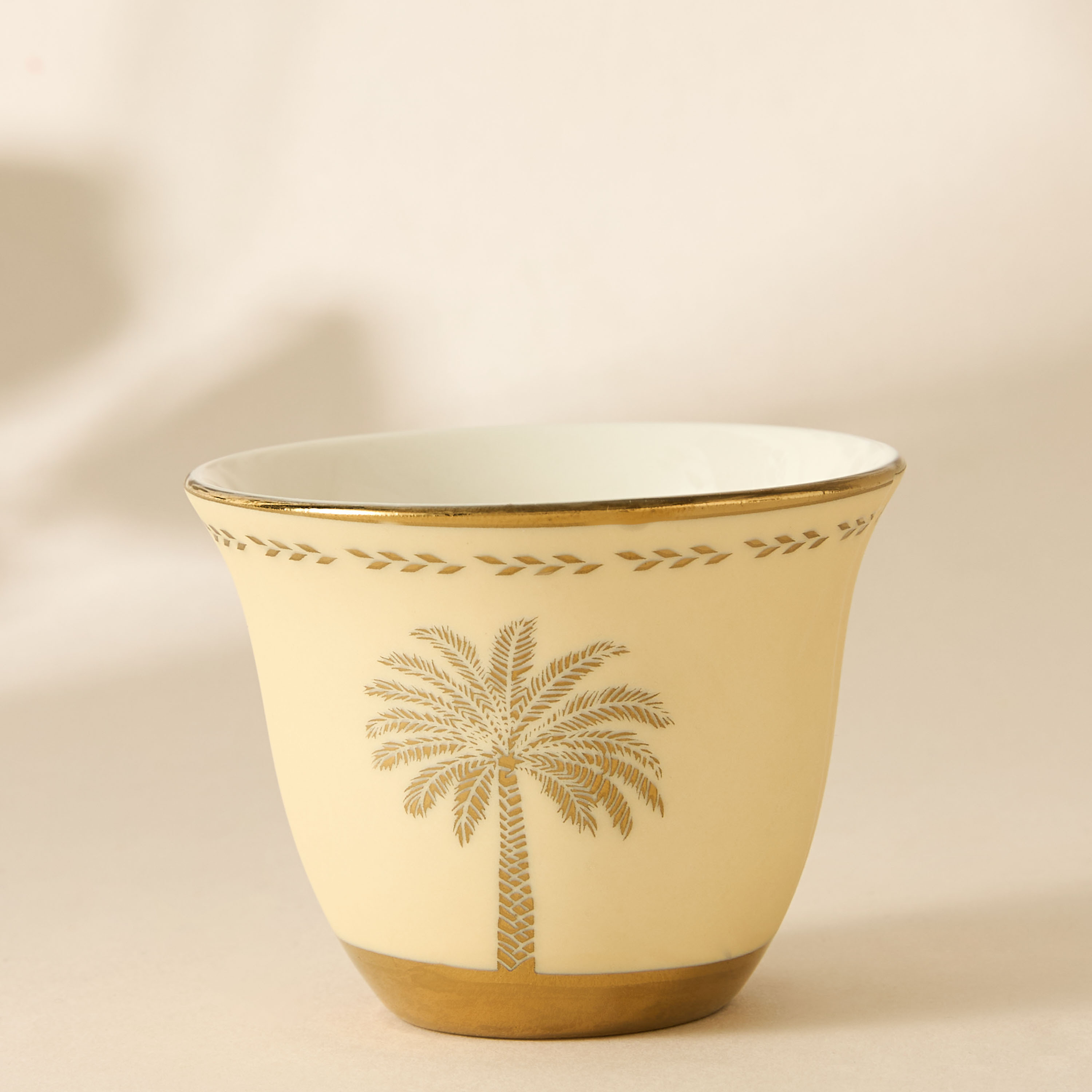 Palm Tree Print 6-Piece Bone China Kahwa Cup Set - 80 ml-household-dining-teaandcoffee-teaandcoffeesets-image-3