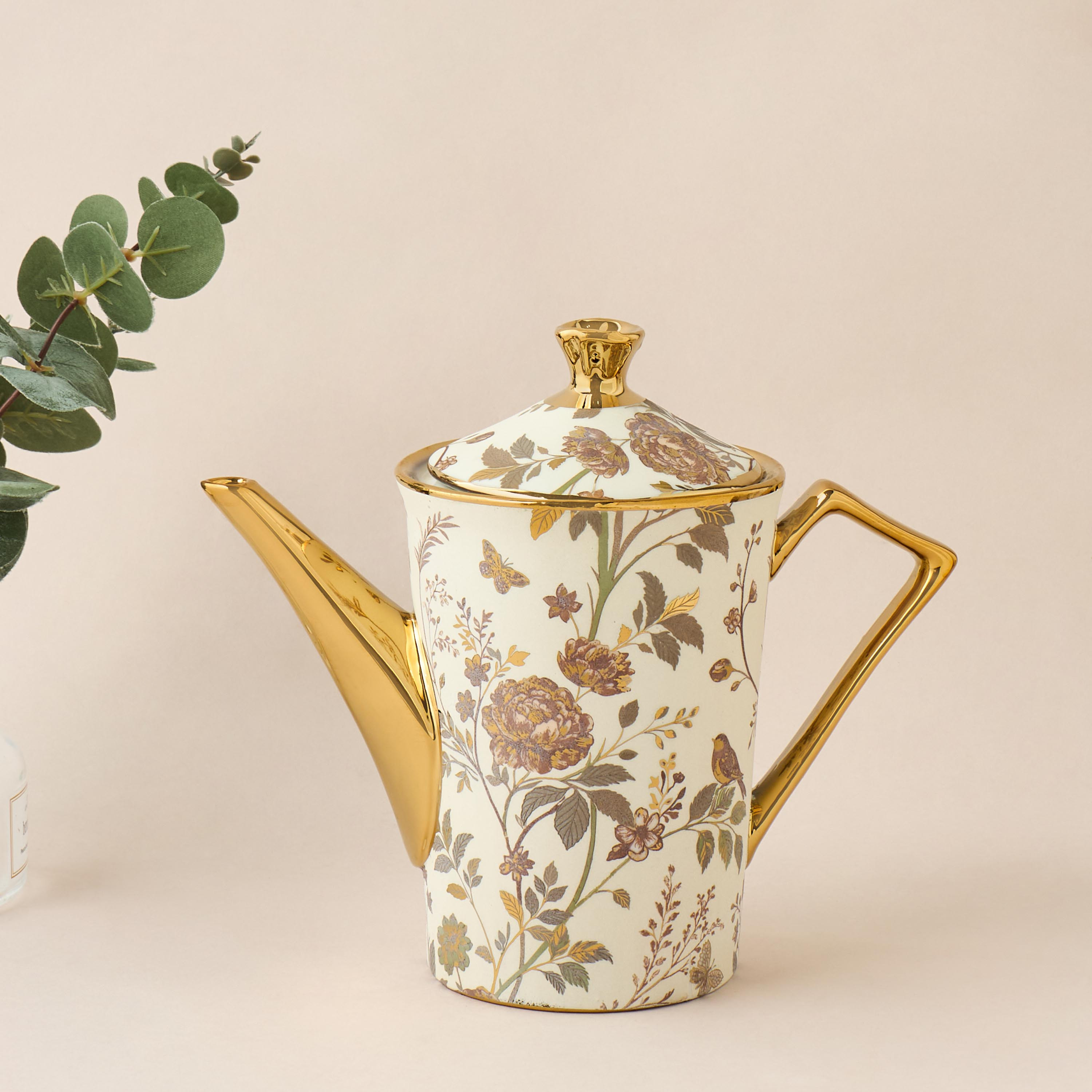 Alina Floral Print 13-Piece Porcelain Cup and Saucer Set with Teapot-household-dining-teaandcoffee-teaandcoffeesets-image-3