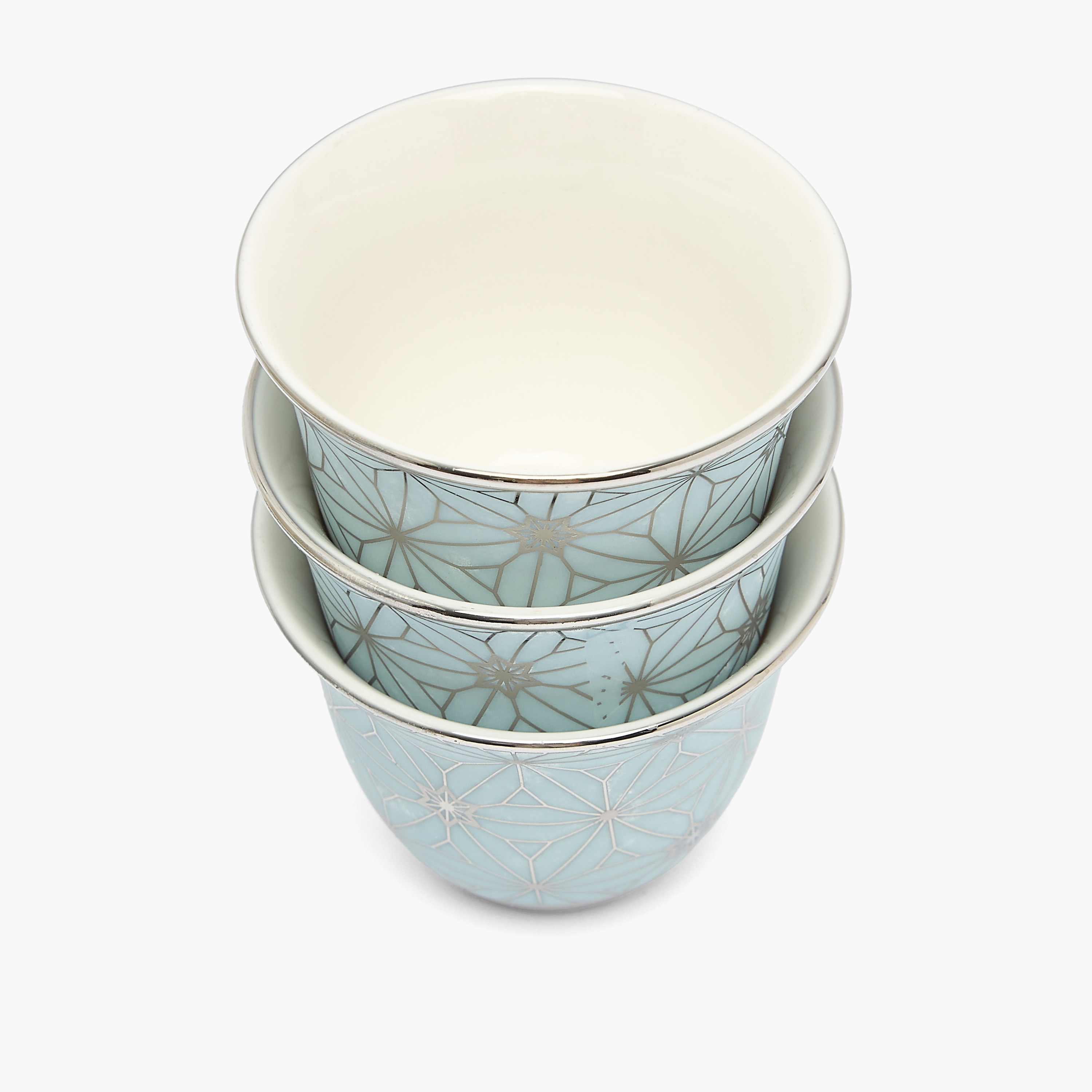 Geometric Print 6-Piece Bone China Kahwa Cup Set-household-dining-teaandcoffee-teaandcoffeesets-image-4